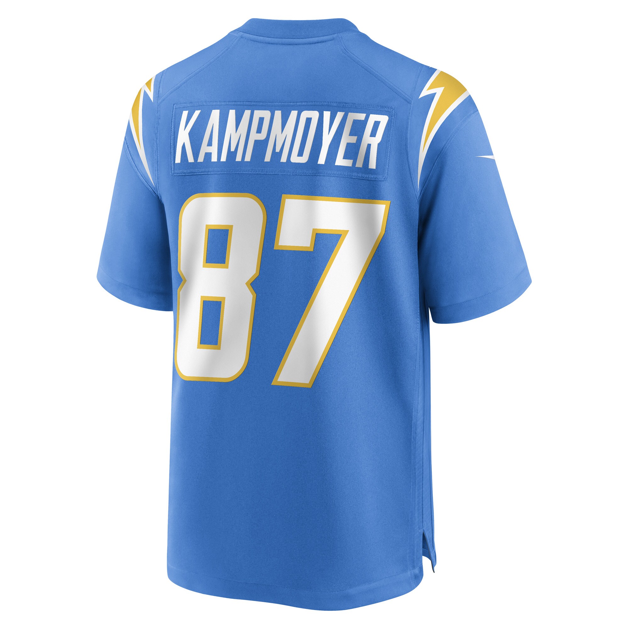 Hunter Kampmoyer Los Angeles Chargers Game Player Jersey - Powder Blue