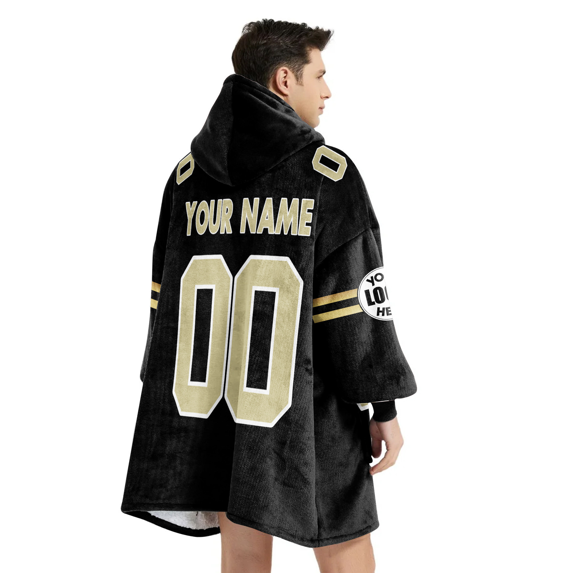 Adult Custom Blanket Hoodie New Orleans Inspired Color