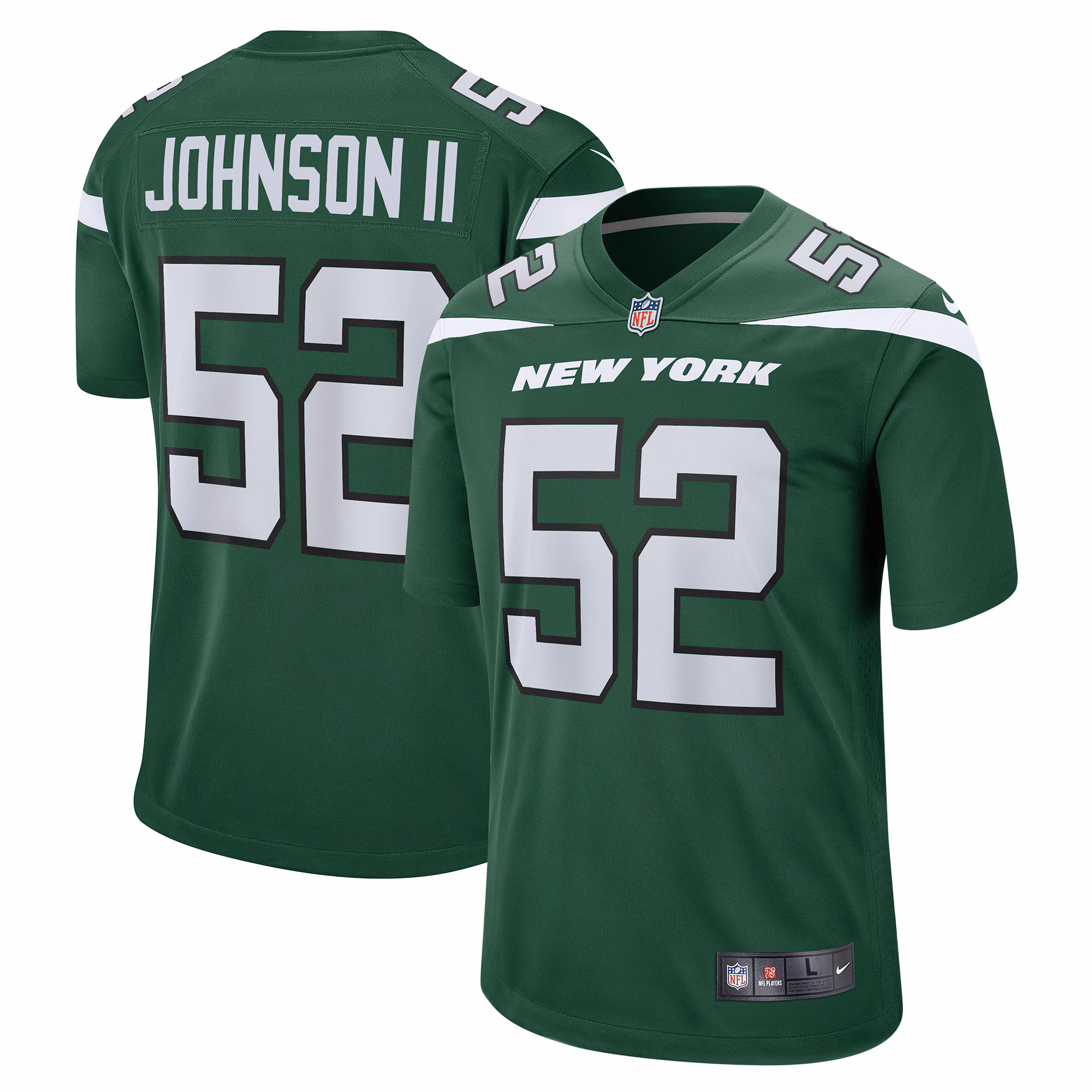 Jermaine Johnson II New York Jets Player Game Jersey - Green