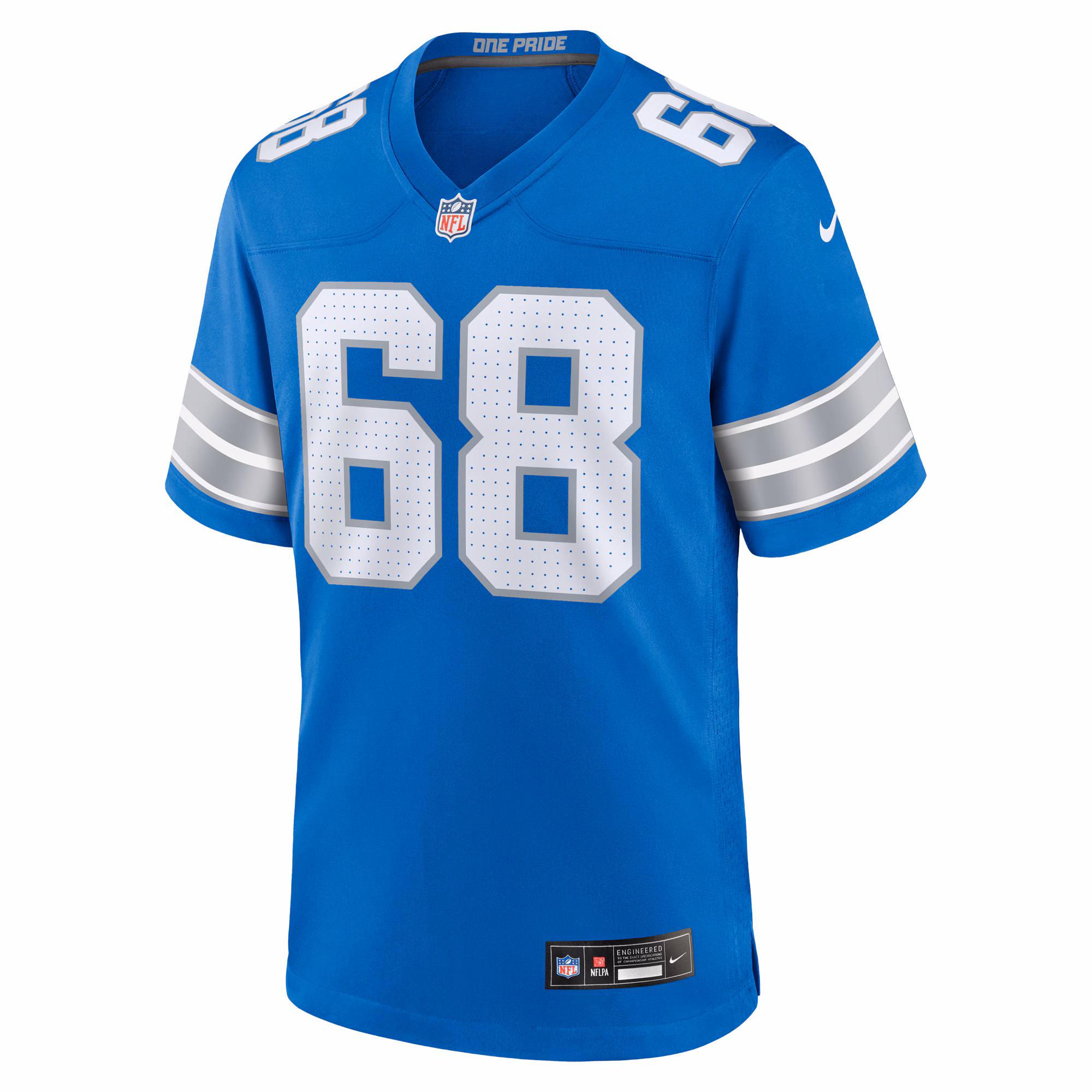 Taylor Decker Detroit Lions Team Game Jersey -  Blue