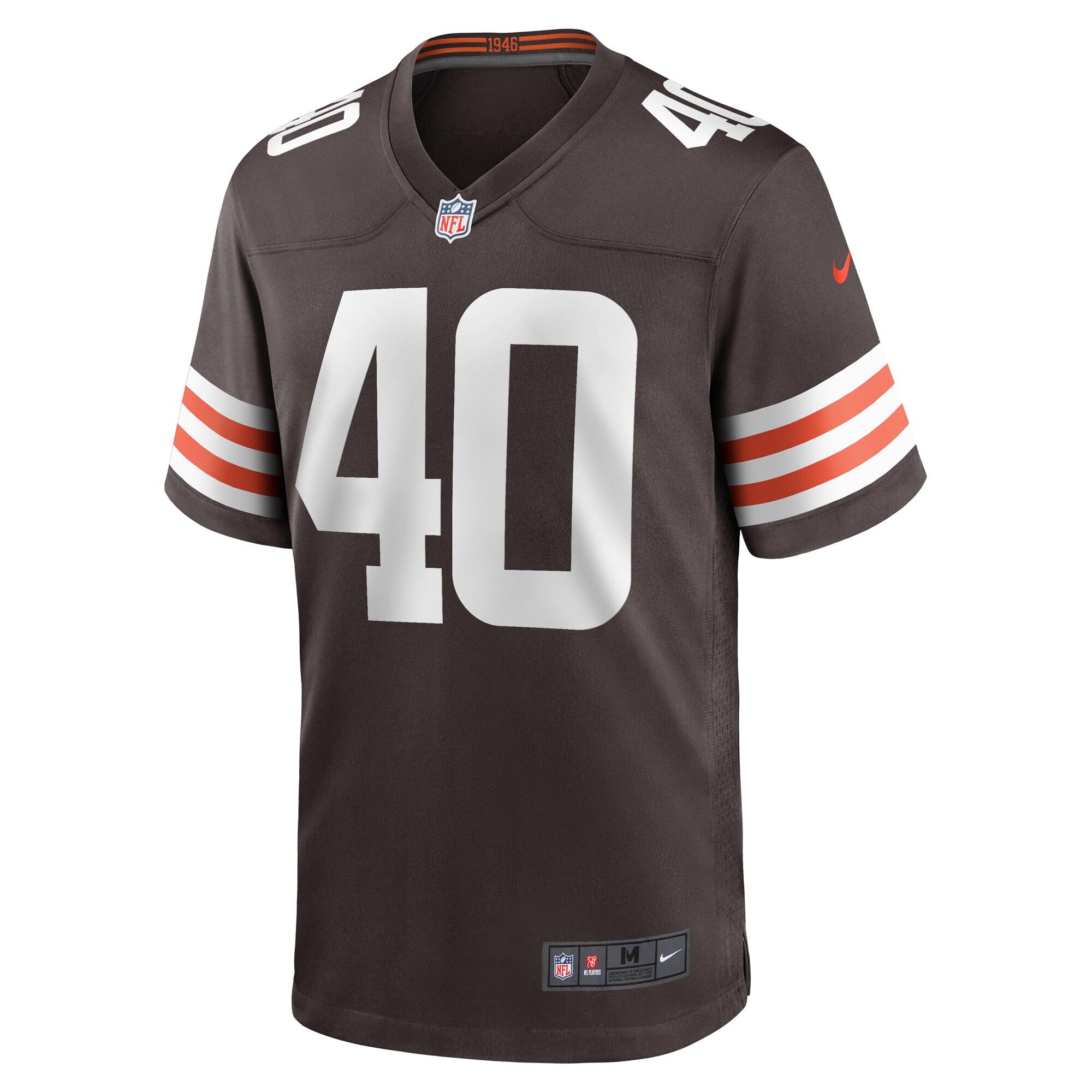 Matthew Adams Cleveland Browns Game Player Jersey - Brown