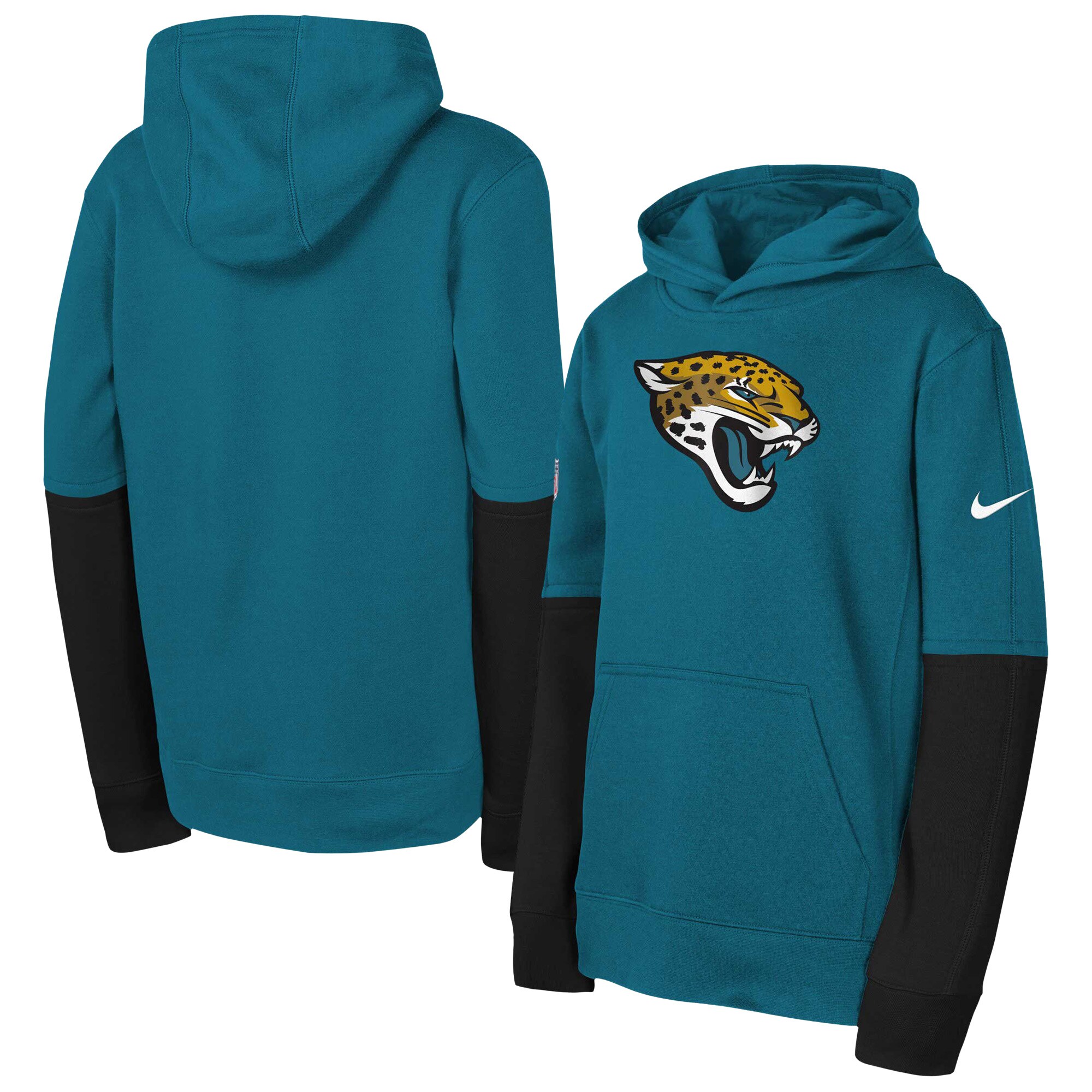 Jacksonville Jaguars Youth  Team Issue Club Pullover Hoodie - Teal