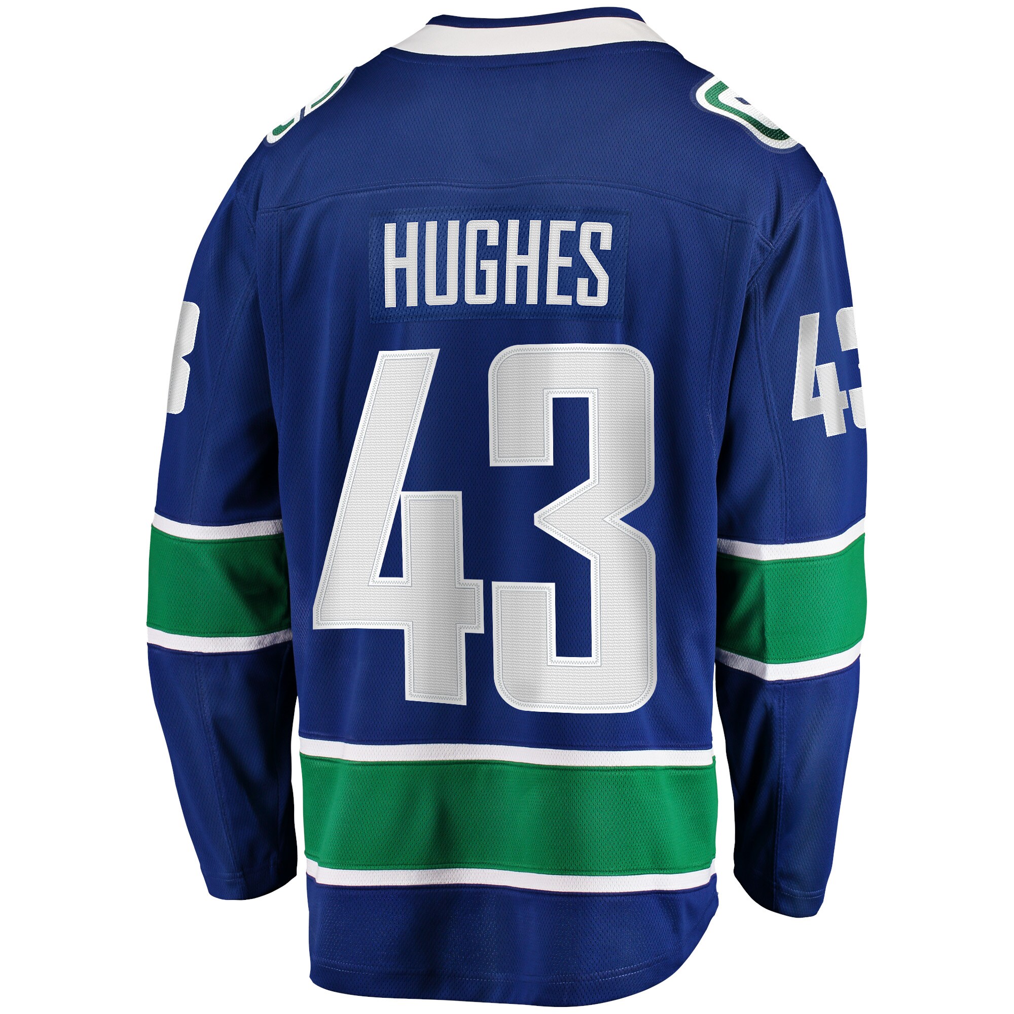 Quinn Hughes Vancouver Canucks Home Premier Breakaway Player Jersey - Blue