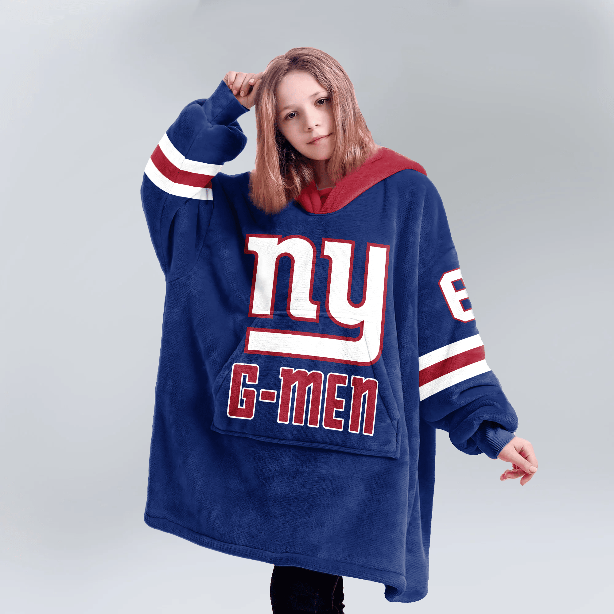 New York G Football Unisex Blanket Hoodie