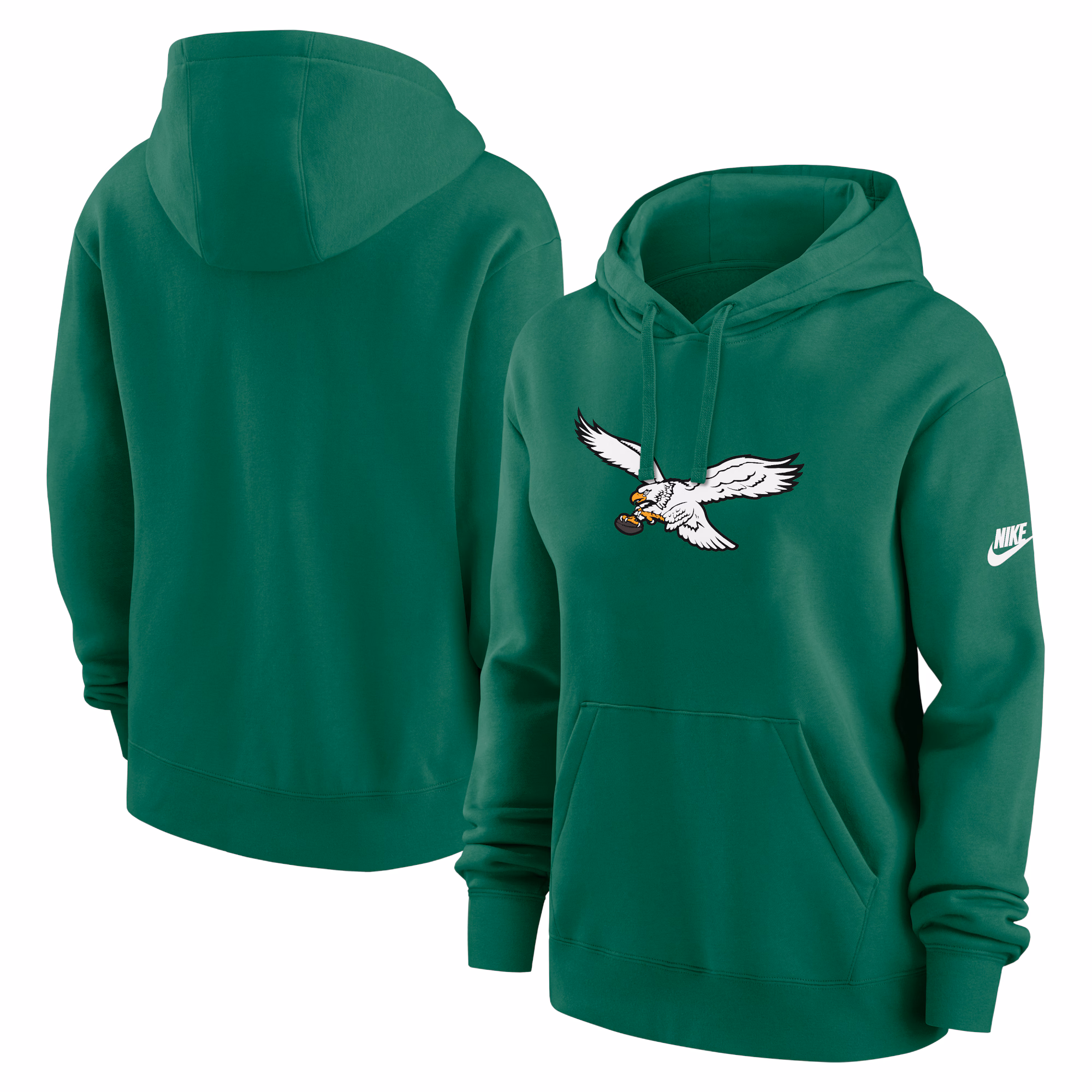Philadelphia Eagles Women's Club Fleece Pullover Hoodie - Kelly Green