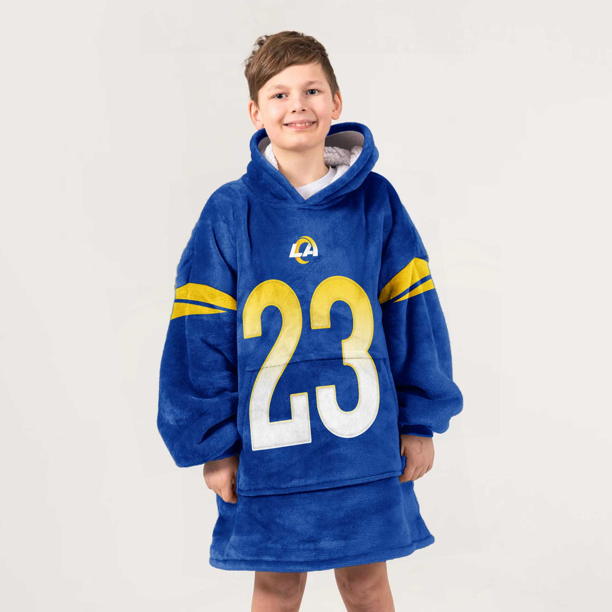 Adult 23 Los Angeles Football Unisex Blanket Hoodie