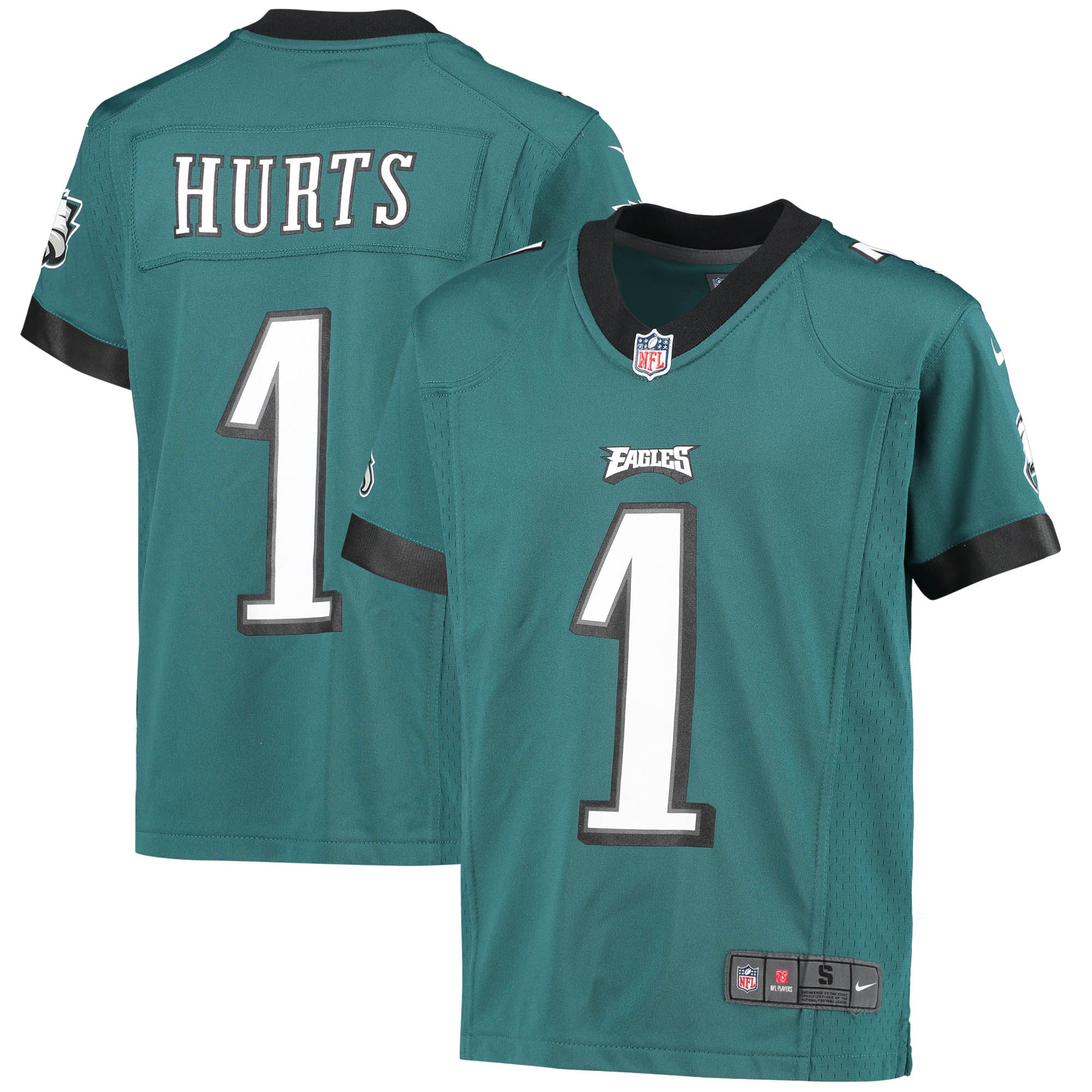Jalen Hurts Philadelphia Eagles  Youth Game Jersey - Midnight Green