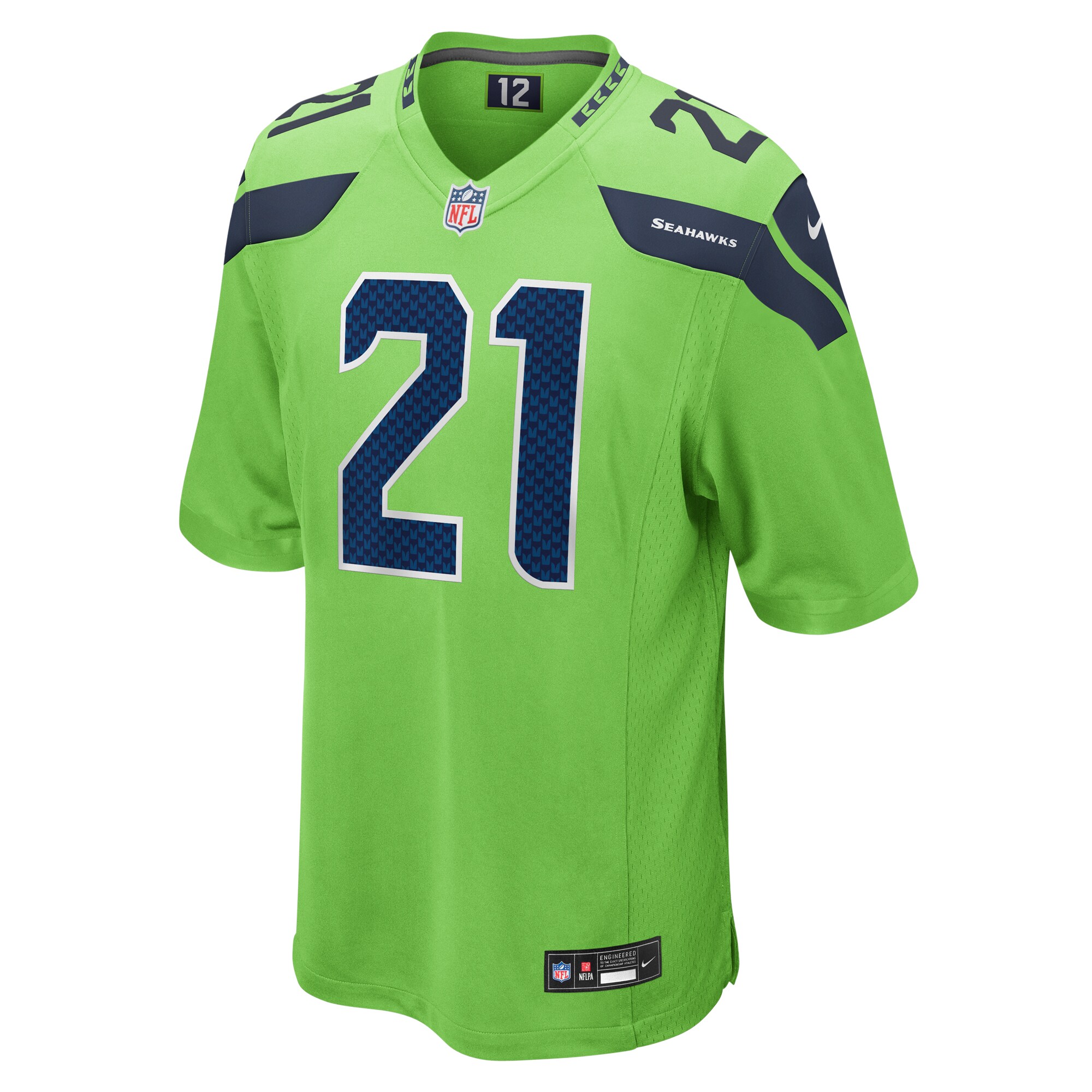 Devon Witherspoon Seattle Seahawks  Game Jersey - Neon Green