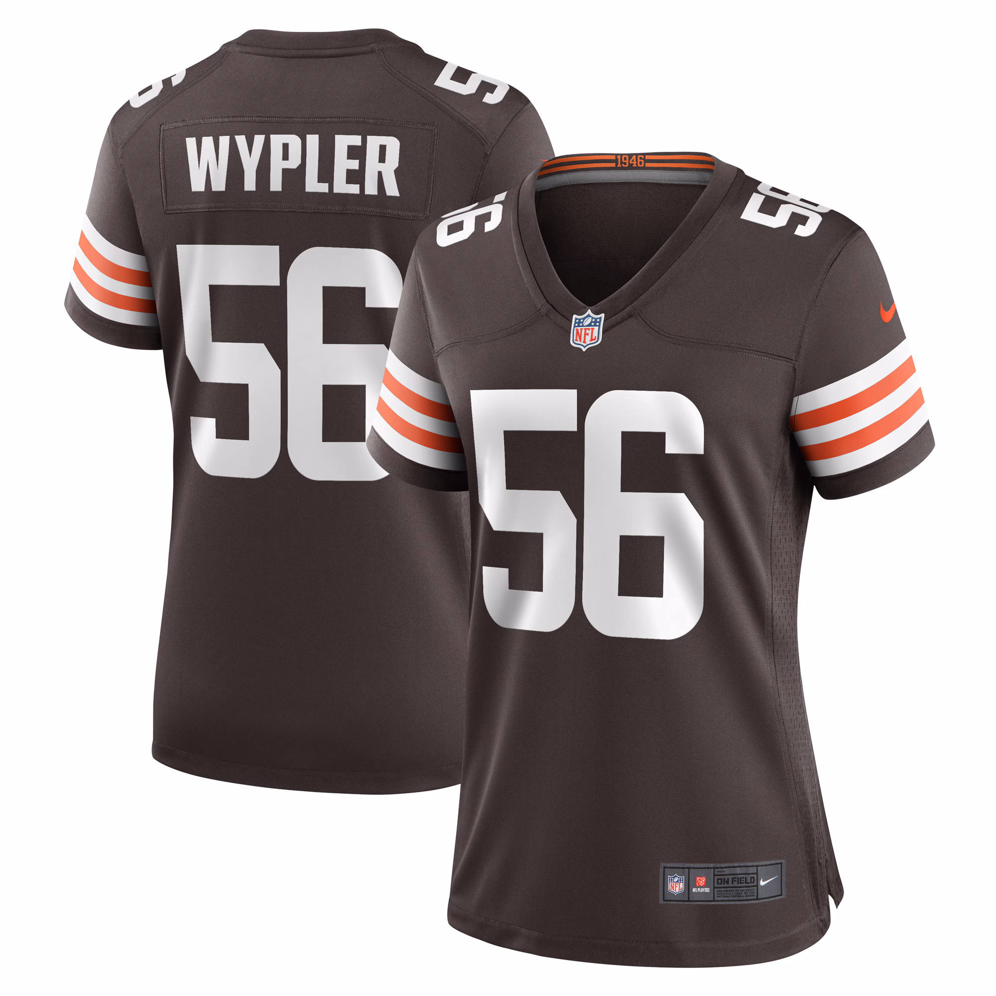 Luke Wypler Cleveland Browns Women's Team Game Jersey -  Brown