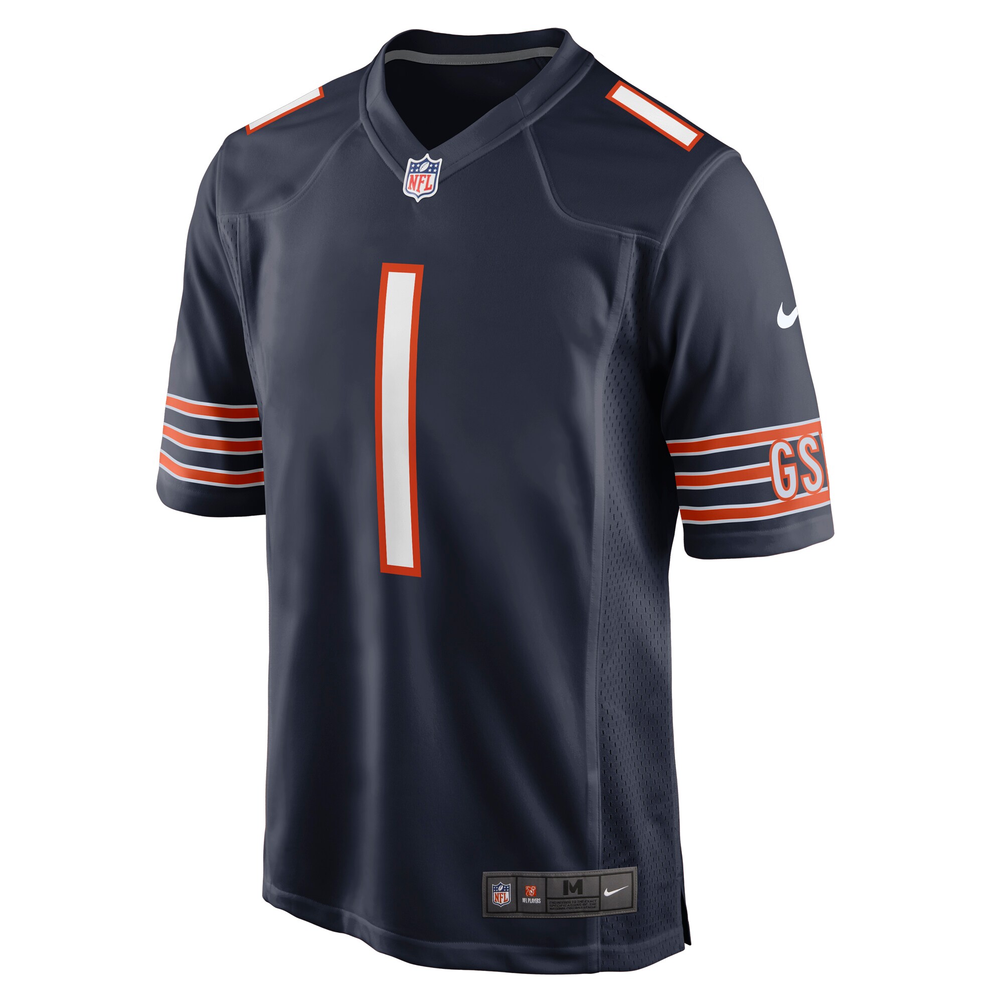 Number 1 Dad Chicago Bears Game Jersey - Navy