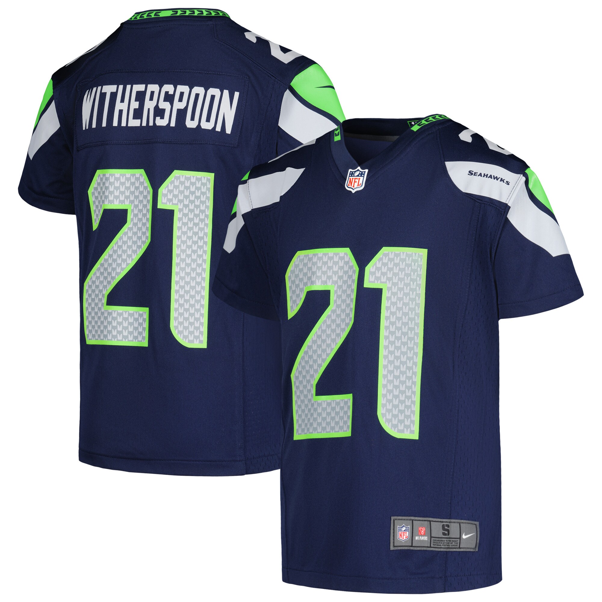 Devon Witherspoon Seattle Seahawks  Youth Game Jersey - College Navy
