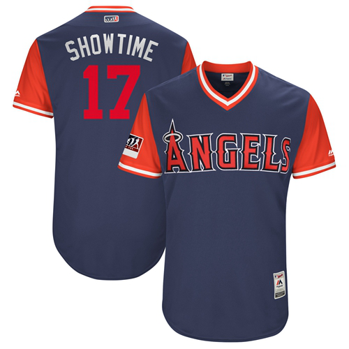 Los Angeles Angels #17 Shohei Ohtani Navy