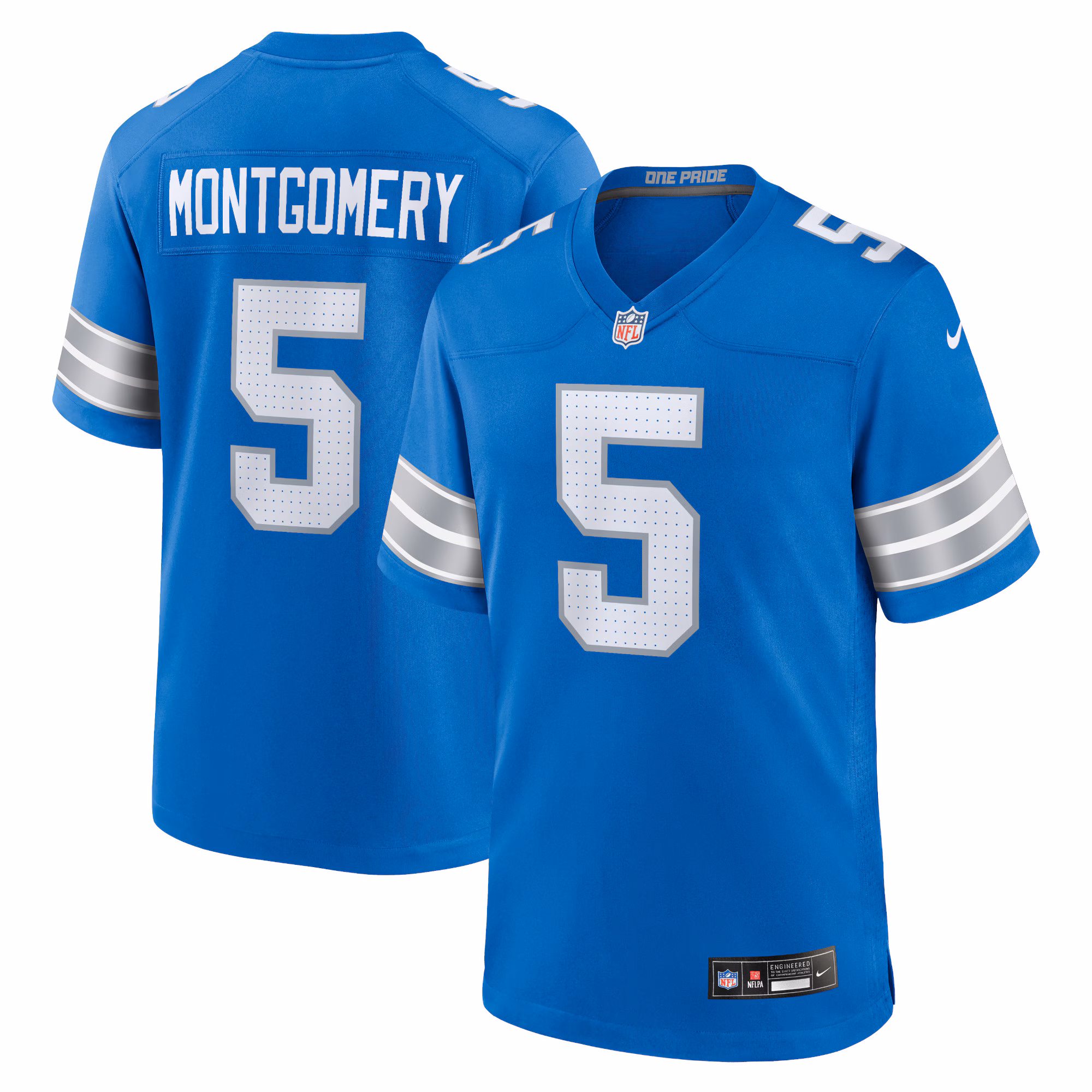 David Montgomery Detroit Lions 2nd Alternate Game Jersey - Black