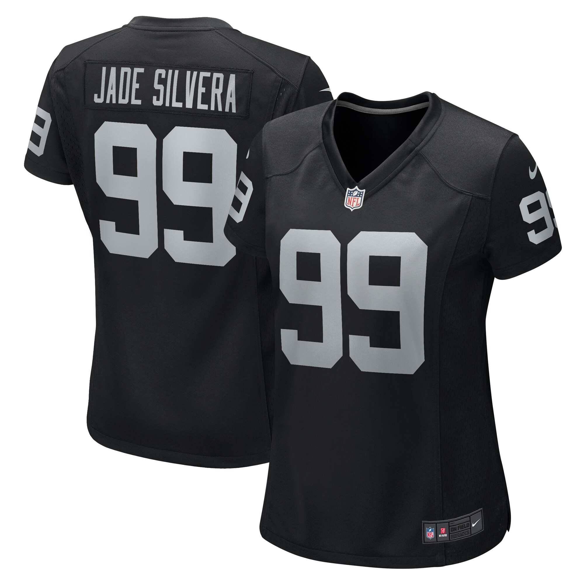 Nesta Jade Silvera Las Vegas Raiders Women's Team Game Jersey -  Black