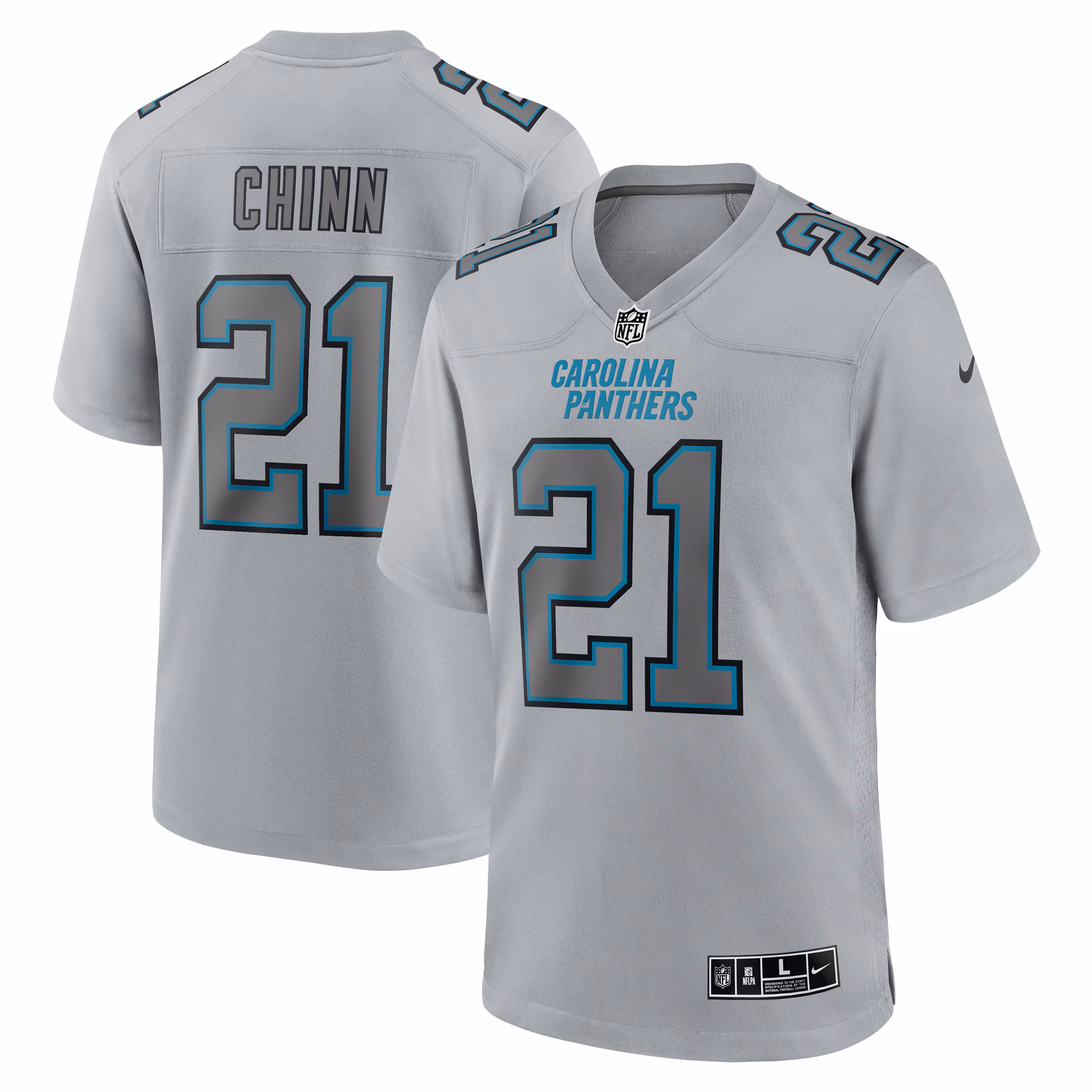 Jeremy Chinn Carolina Panthers Atmosphere Fashion Game Jersey - Gray