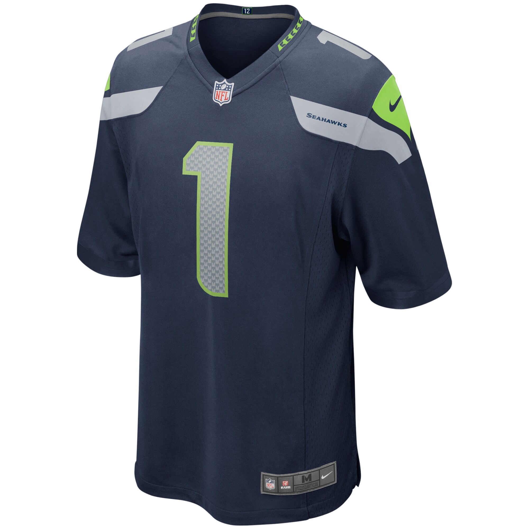 Warren Moon Seattle Seahawks Throwback Retired Player Game Jersey - Royal