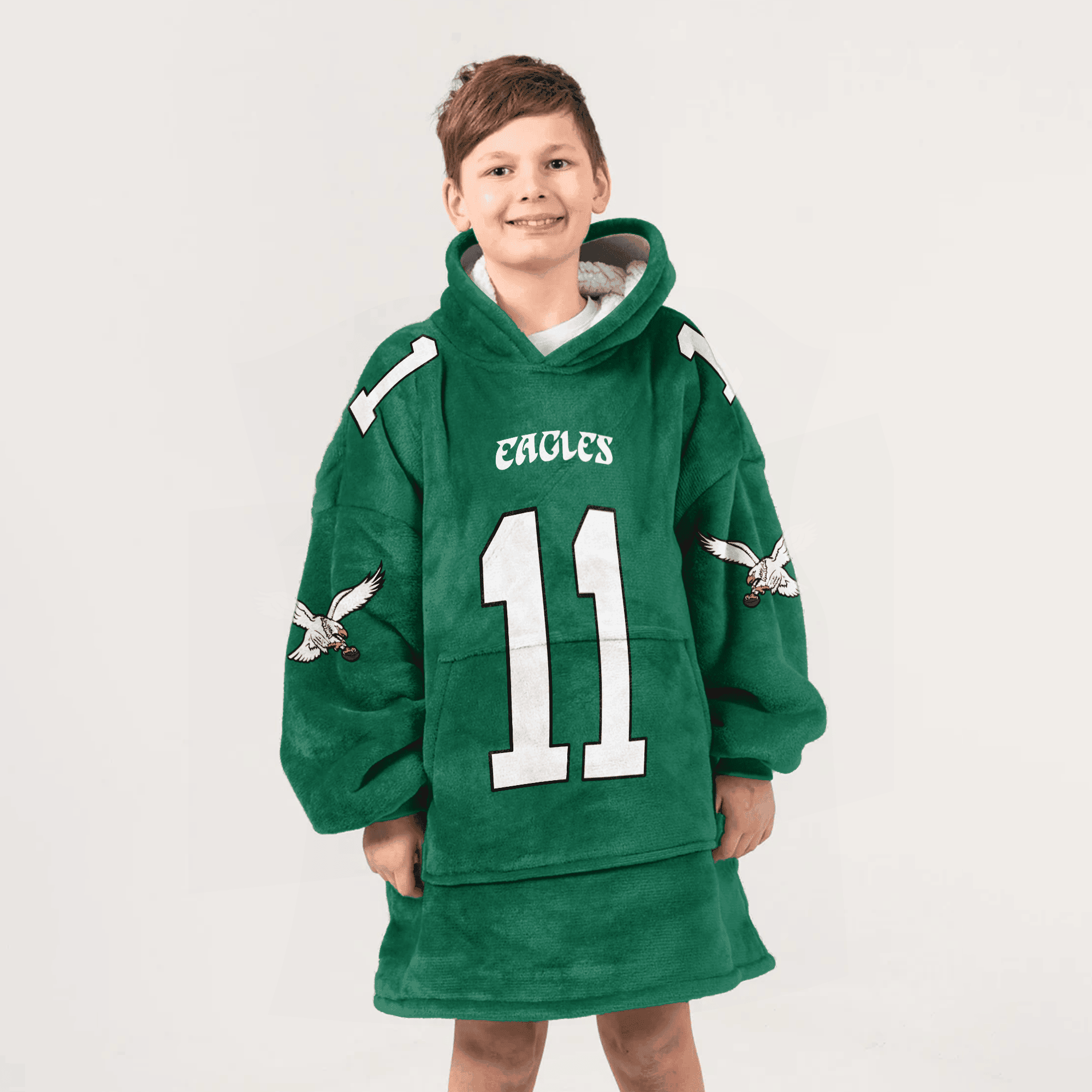 Adult 11 Philadelphia Football Unisex Blanket Hoodie
