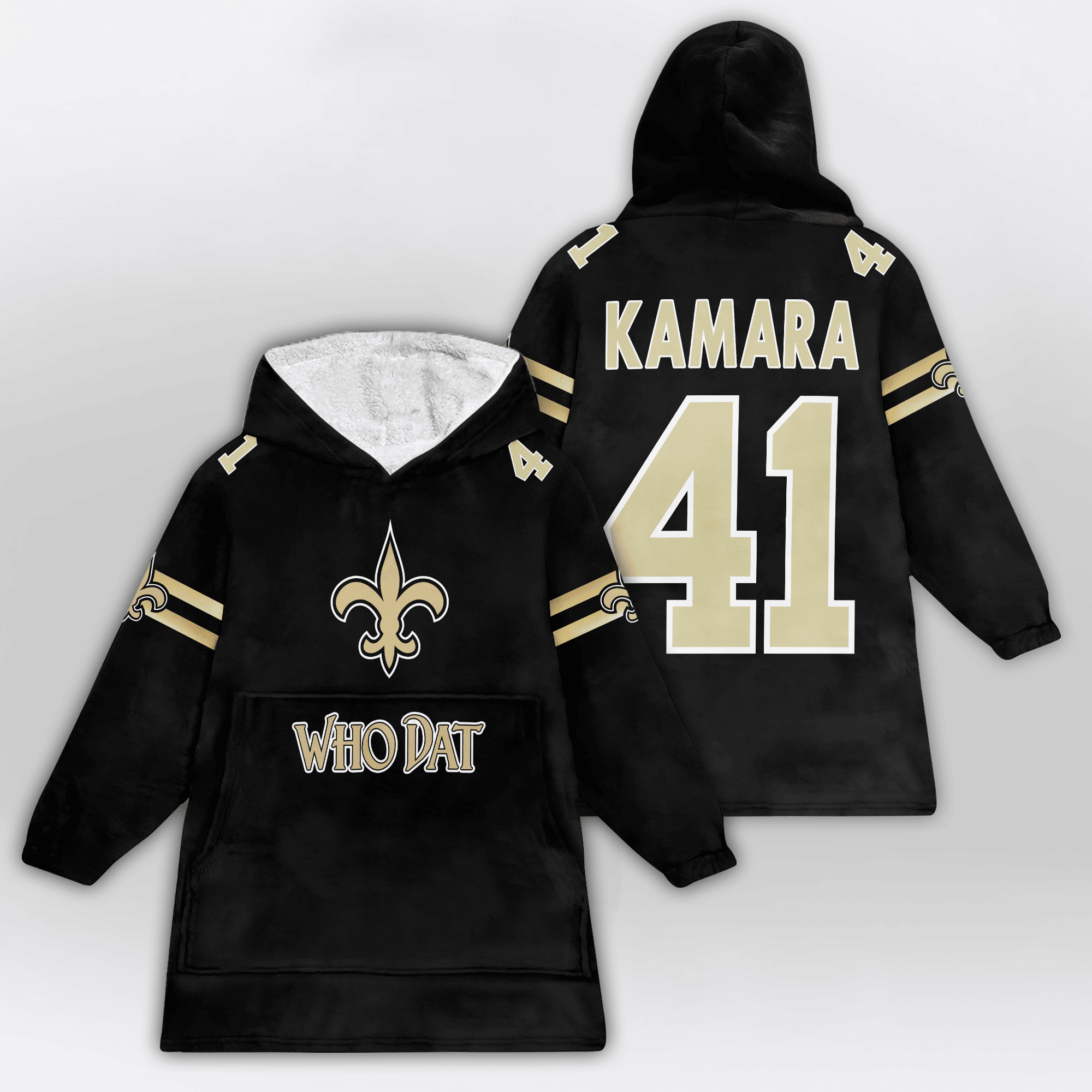 New Orleans Football Unisex Blanket Hoodie