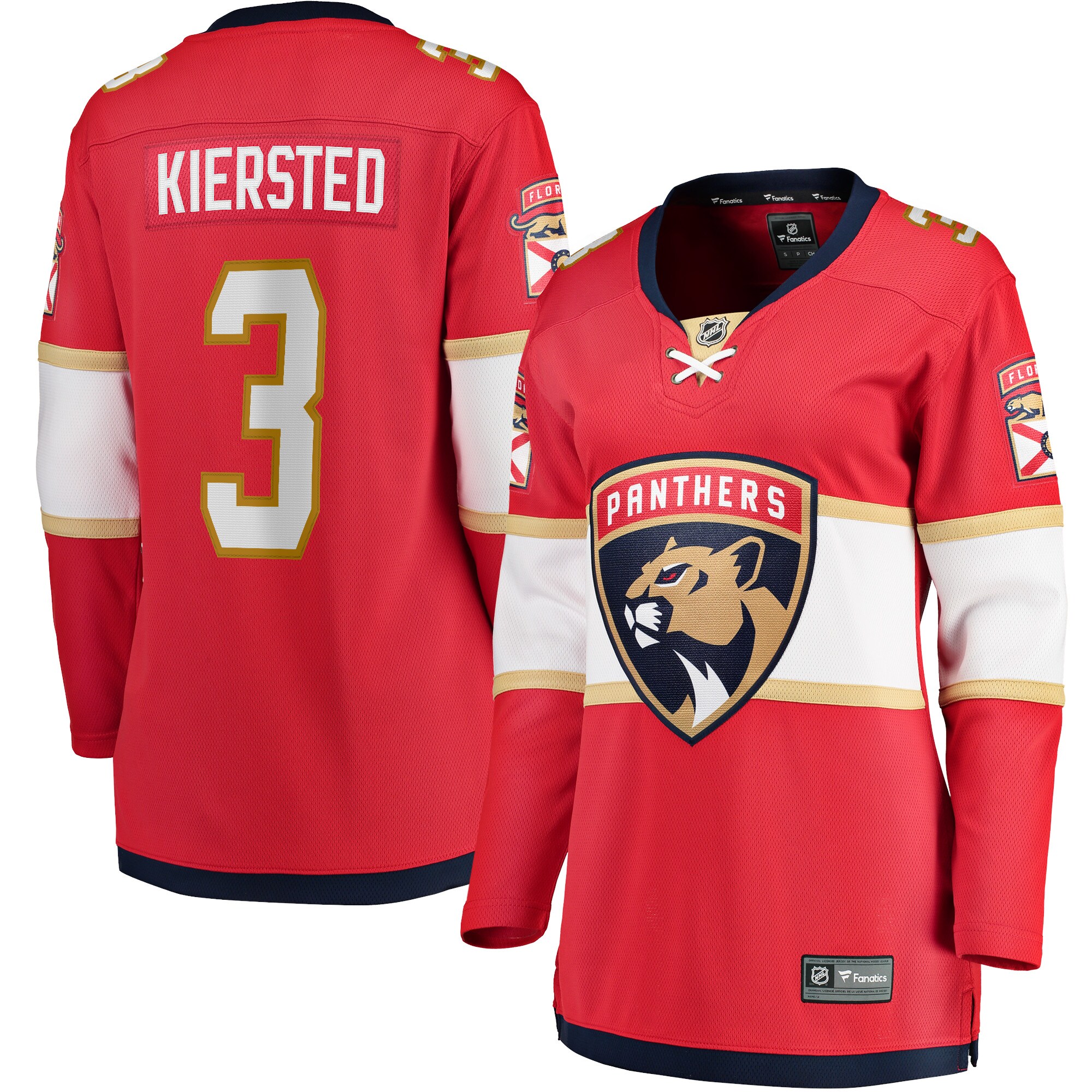 Matt Kiersted Florida Panthers Women's Home Team Breakaway Player Jersey - Red