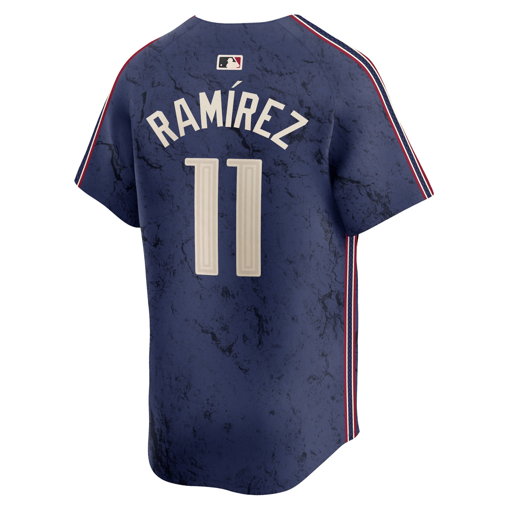 Men's Cleveland Guardians José RamÃrez  Navy 2024 City Connect Limited Jersey