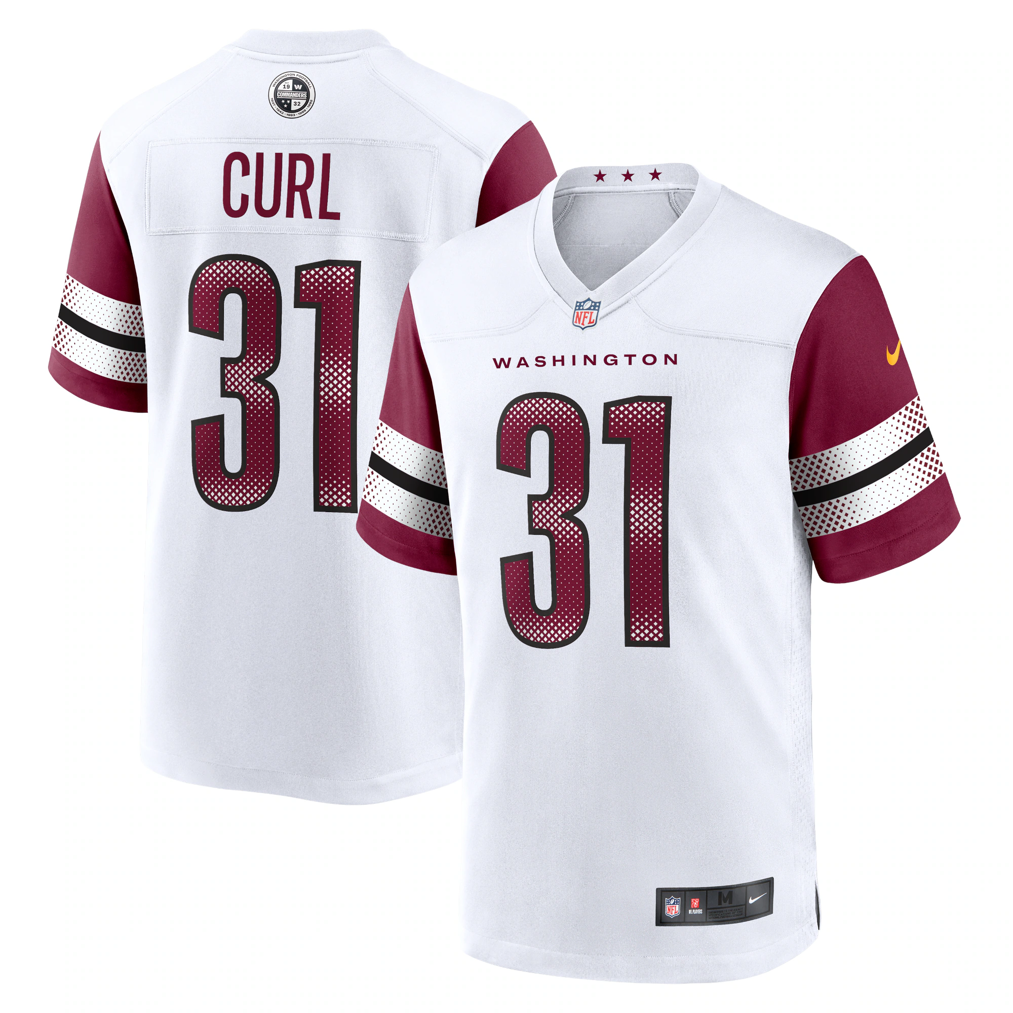 Kamren Curl Washington Commanders Game Jersey - Burgundy