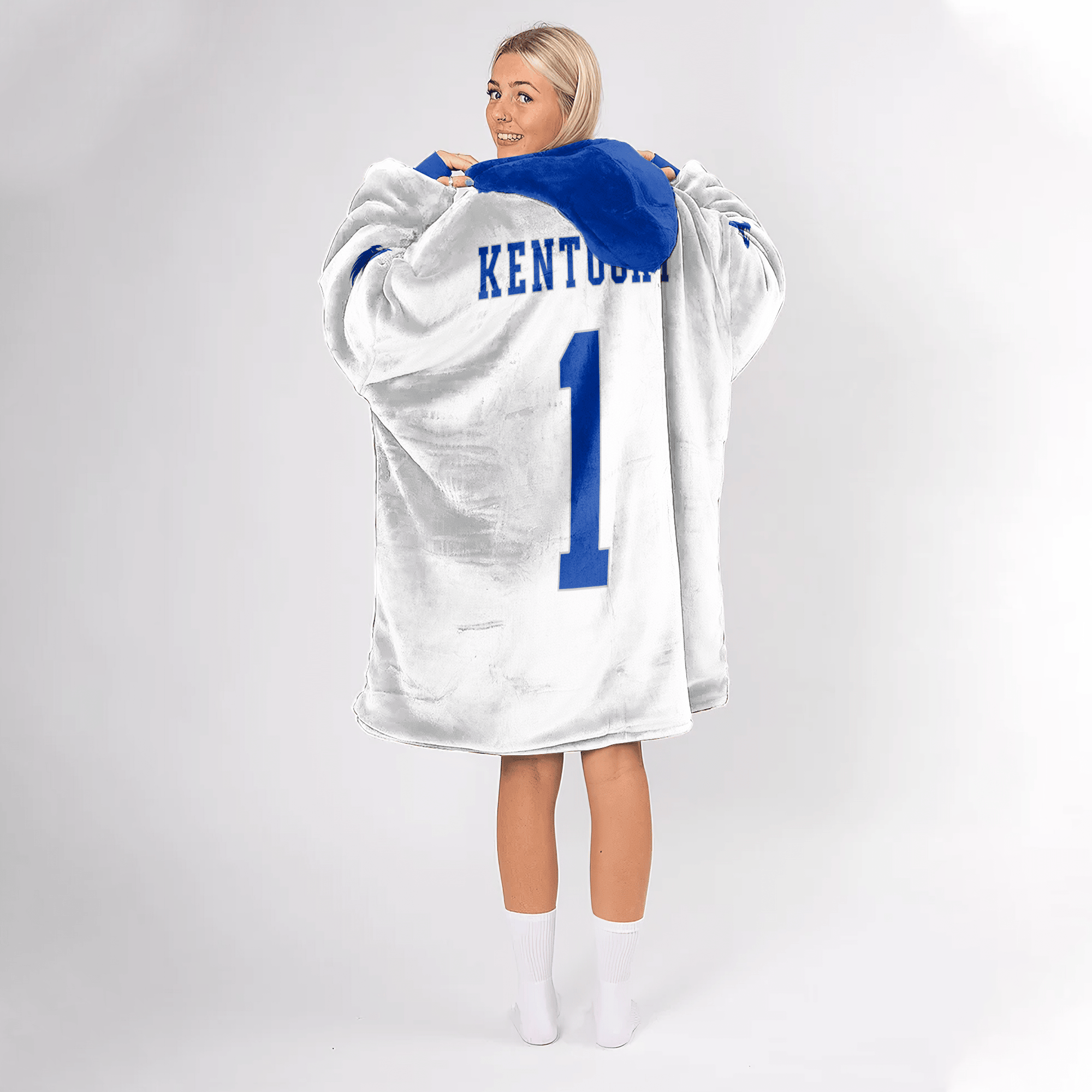 Adult #1 Kentucky Football Unisex Blanket Hoodie