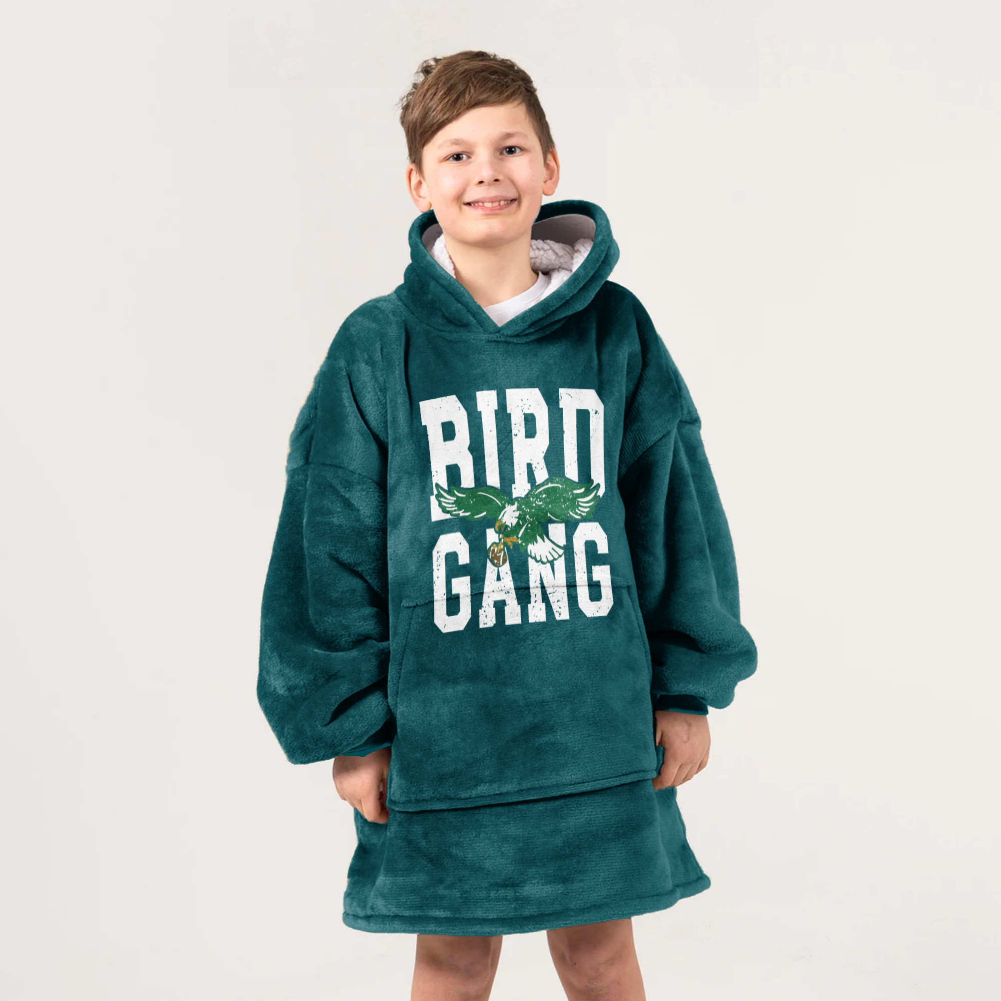 Adult Bird Gang Philadelphia Football Unisex Blanket Hoodie