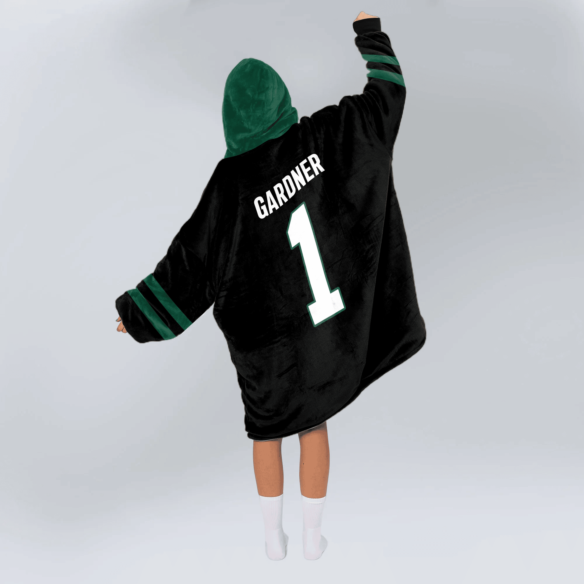 Adult A.S.G 1 New York J Football Unisex Blanket Hoodie
