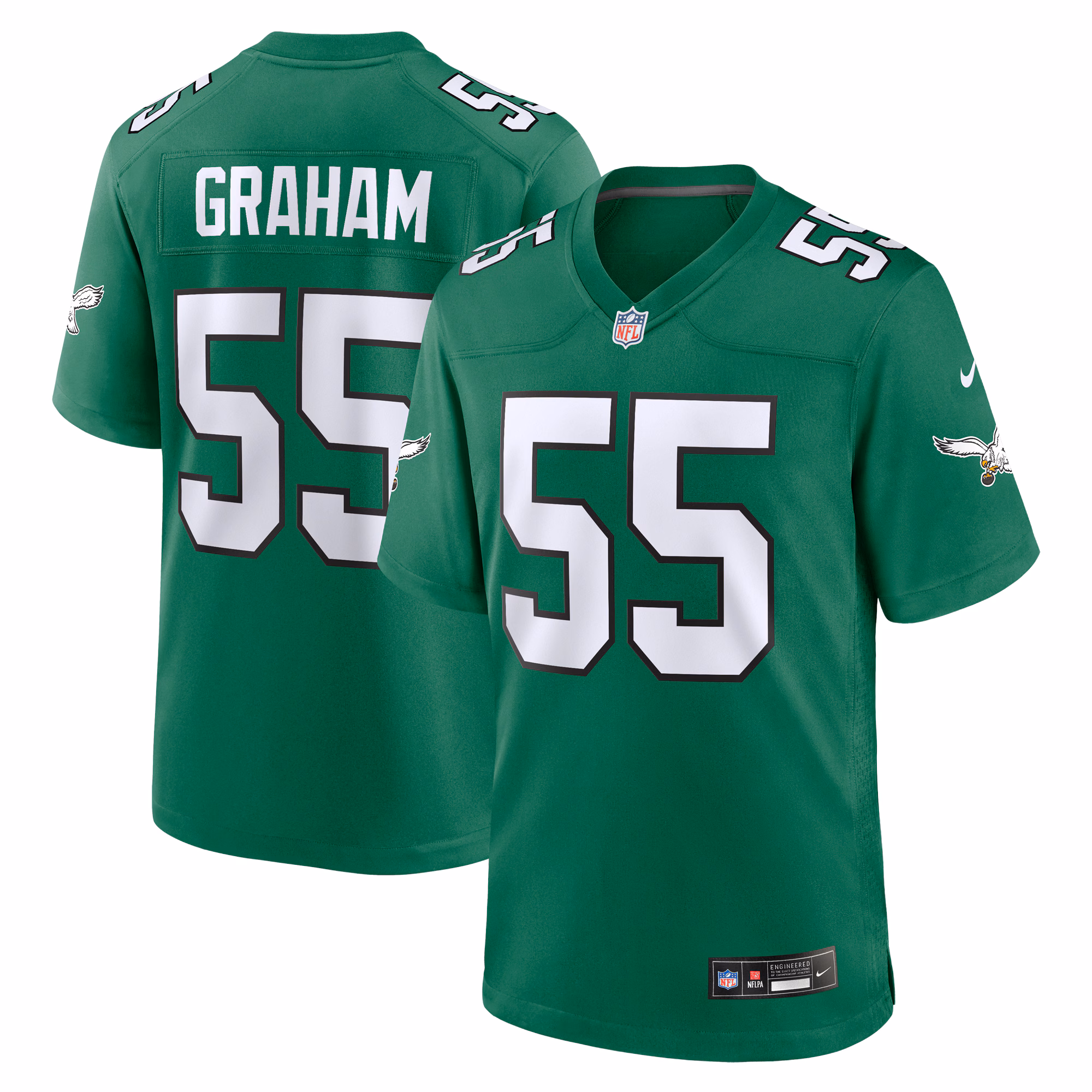 Brandon Graham Philadelphia Eagles #55 Alternate Game Jersey - Kelly Green
