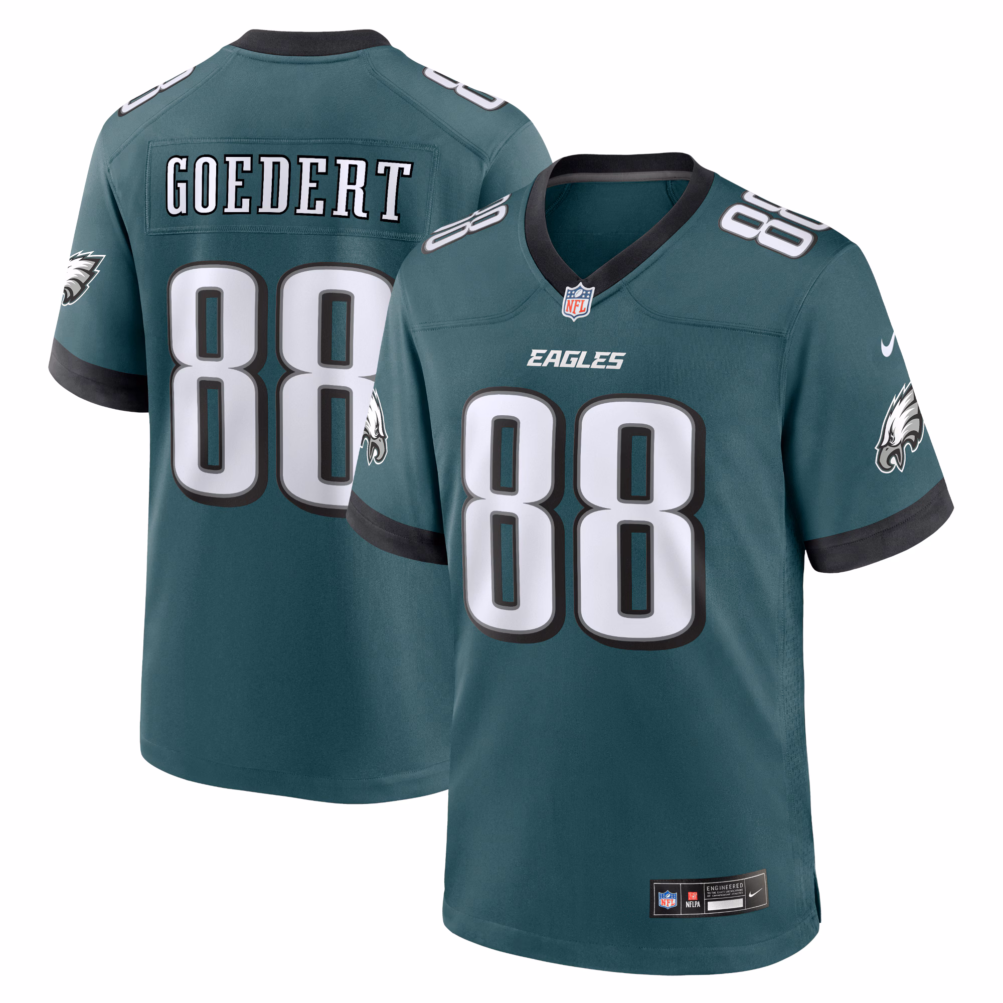 Dallas Goedert Philadelphia Eagles #88 Alternate Game Player Jersey - Kelly Green