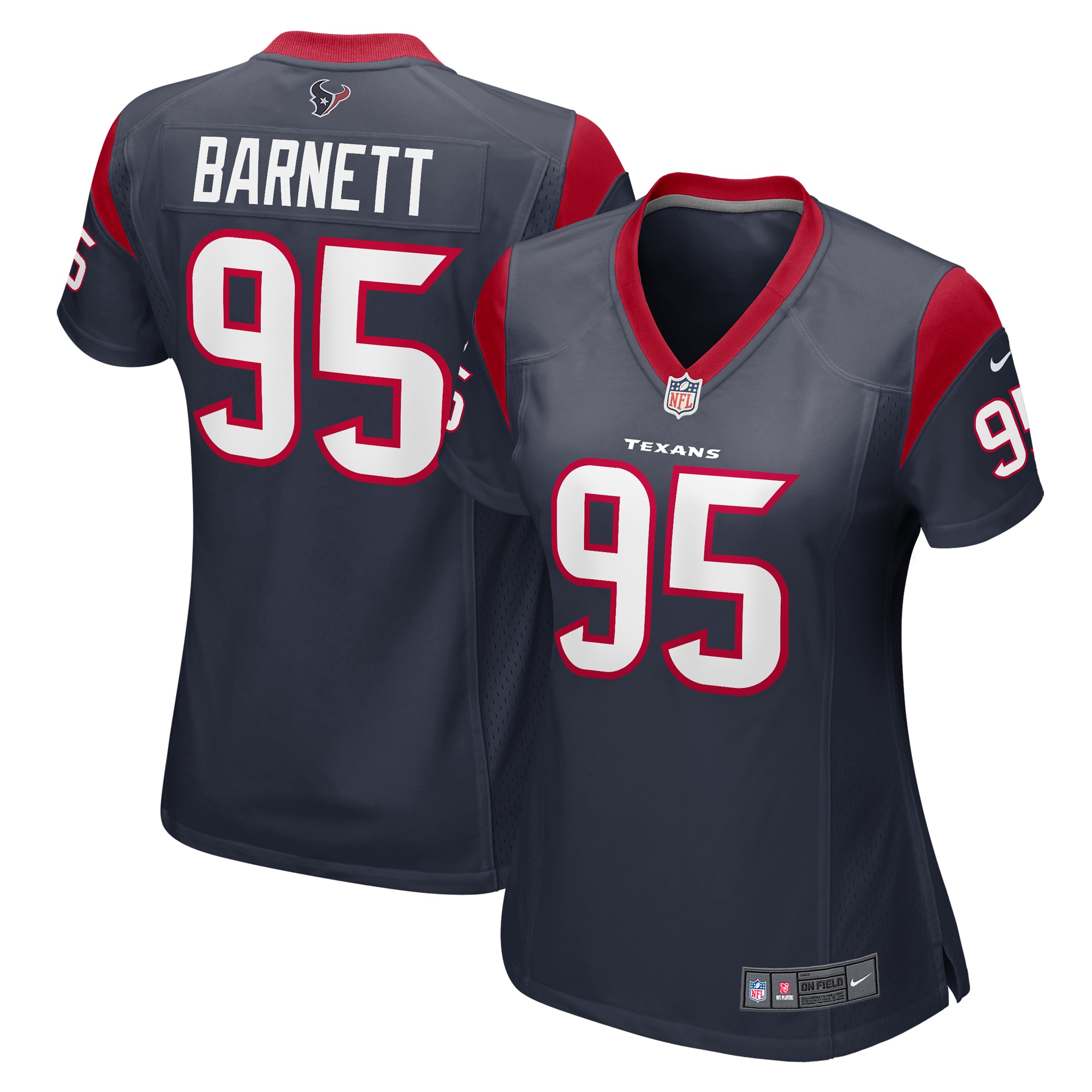 Derek Barnett Houston Texans Women's  Game Jersey -  Navy