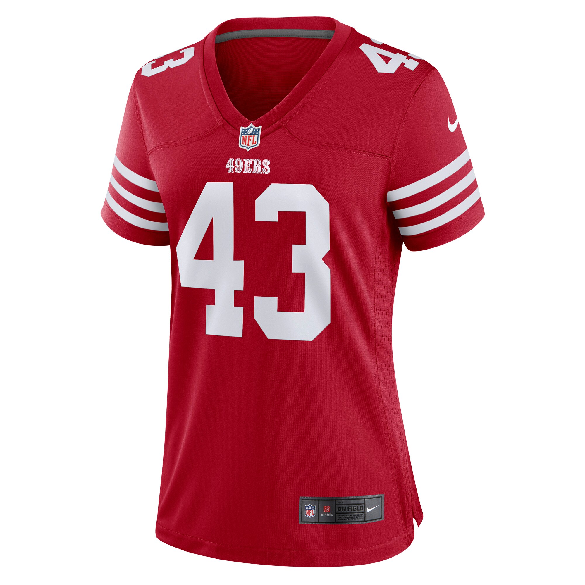 Qwuantrezz Knight San Francisco 49ers  Women's Game Player Jersey - Scarlet