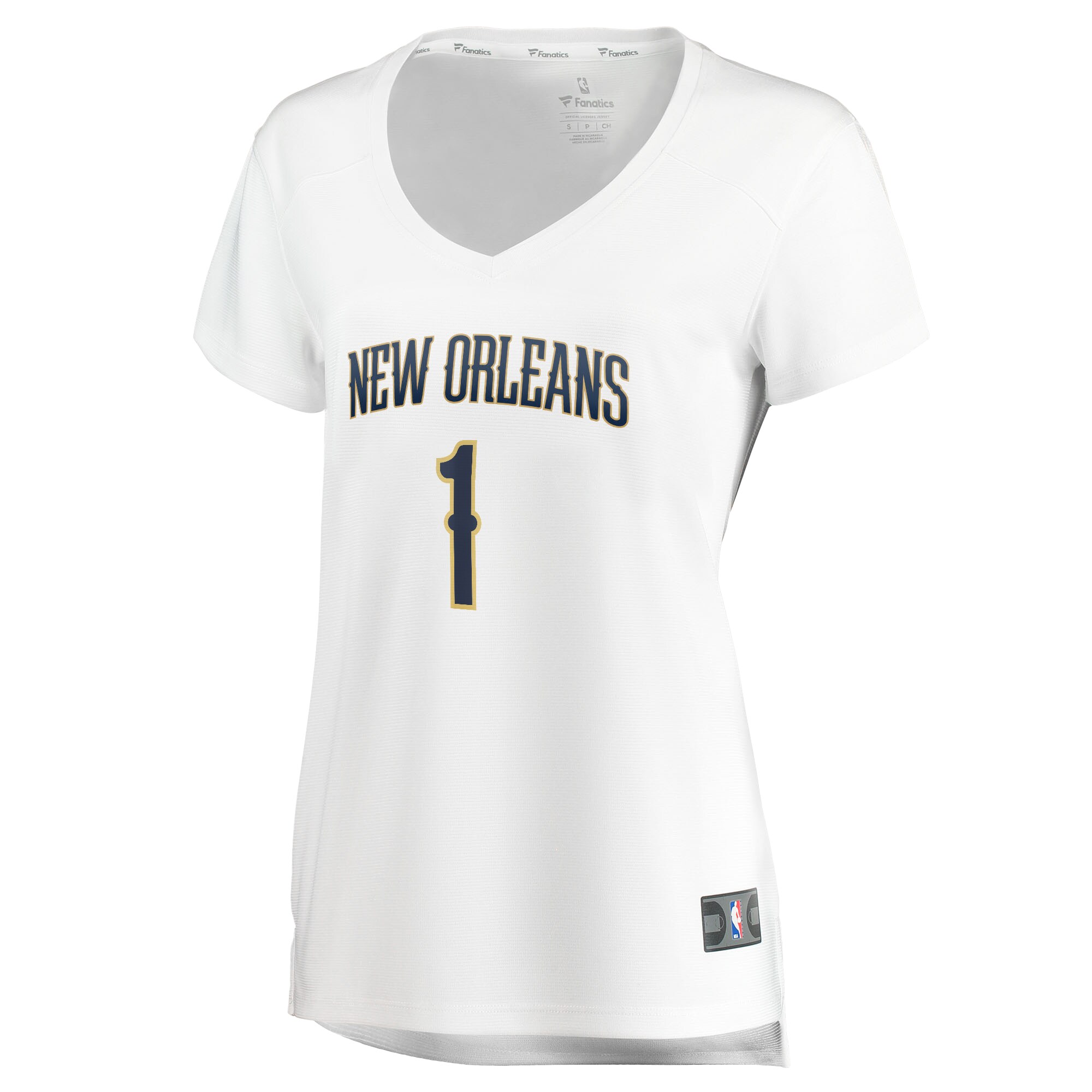 Zion Williamson New Orleans Pelicans  Women's Fast Break Replica Jersey - Association Edition - White