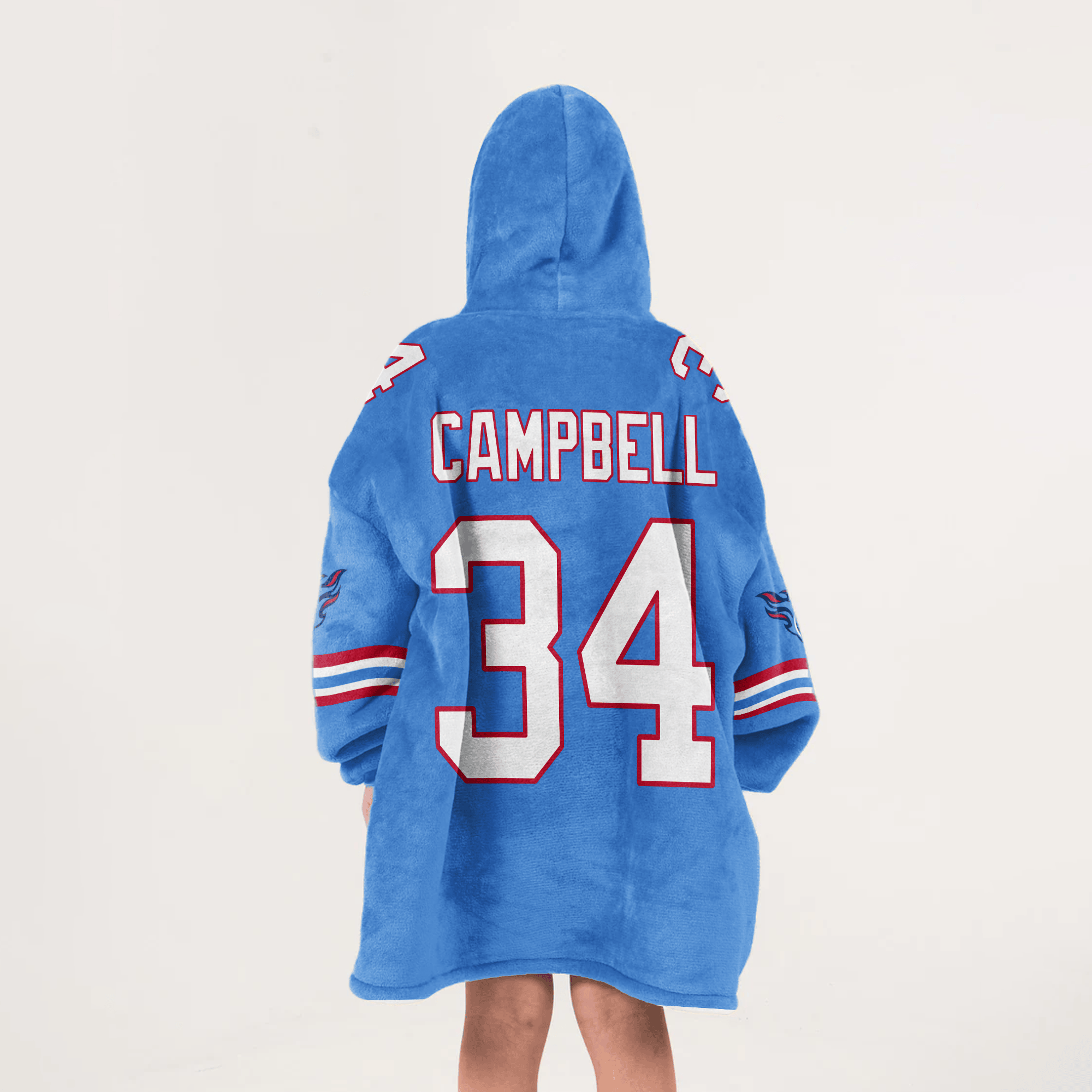 Kid E.C 34 Tennessee Football Unisex Blanket Hoodie