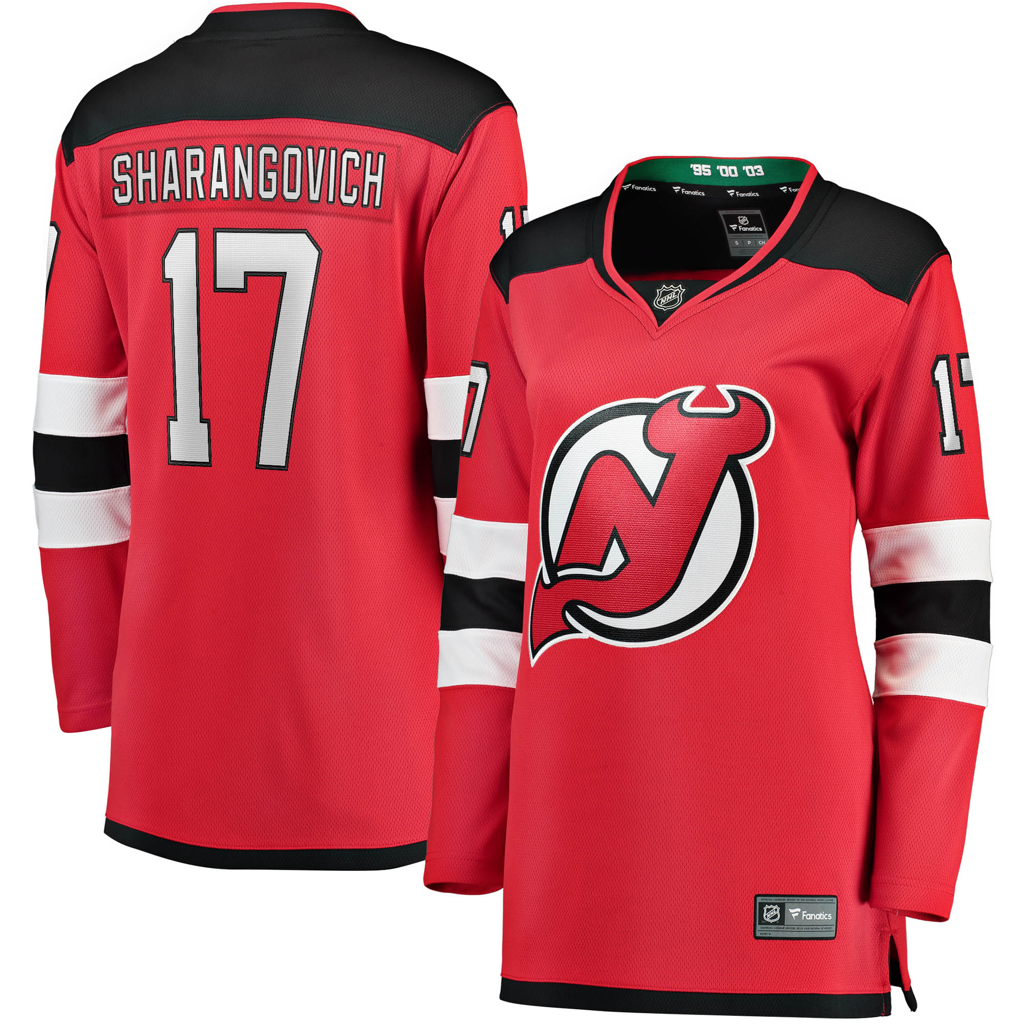 Yegor Sharangovich New Jersey Devils Women's 2017/18 Home Breakaway Jersey - Red