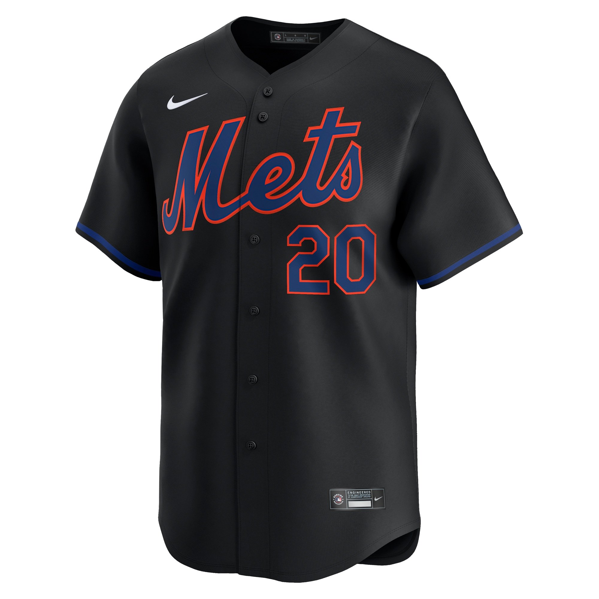 Men's New York Mets Pete Alonso  Black Alternate Limited Player Jersey