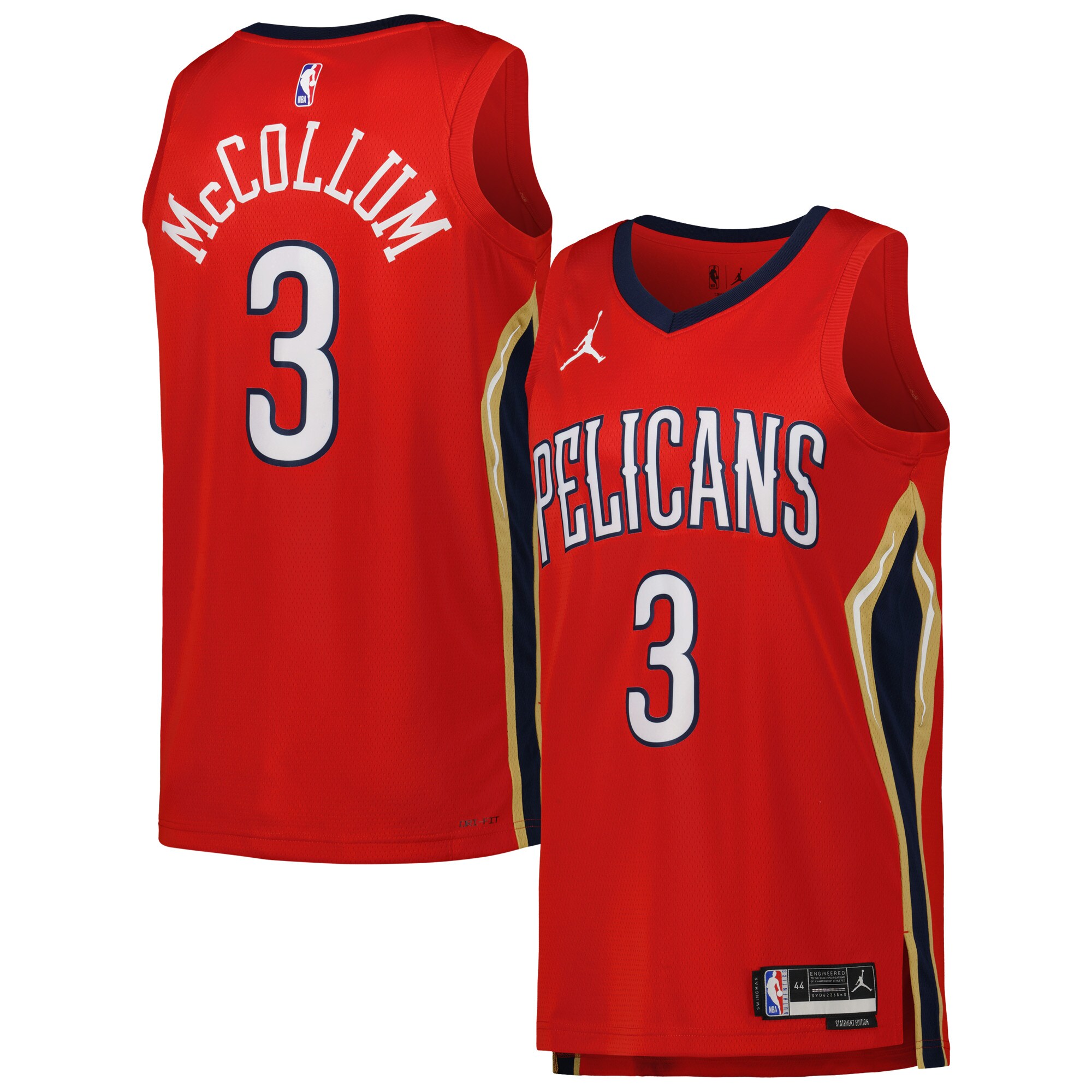 CJ McCollum 2022/23 New Orleans Pelicans  Unisex Swingman Jersey - Statement Edition - Red