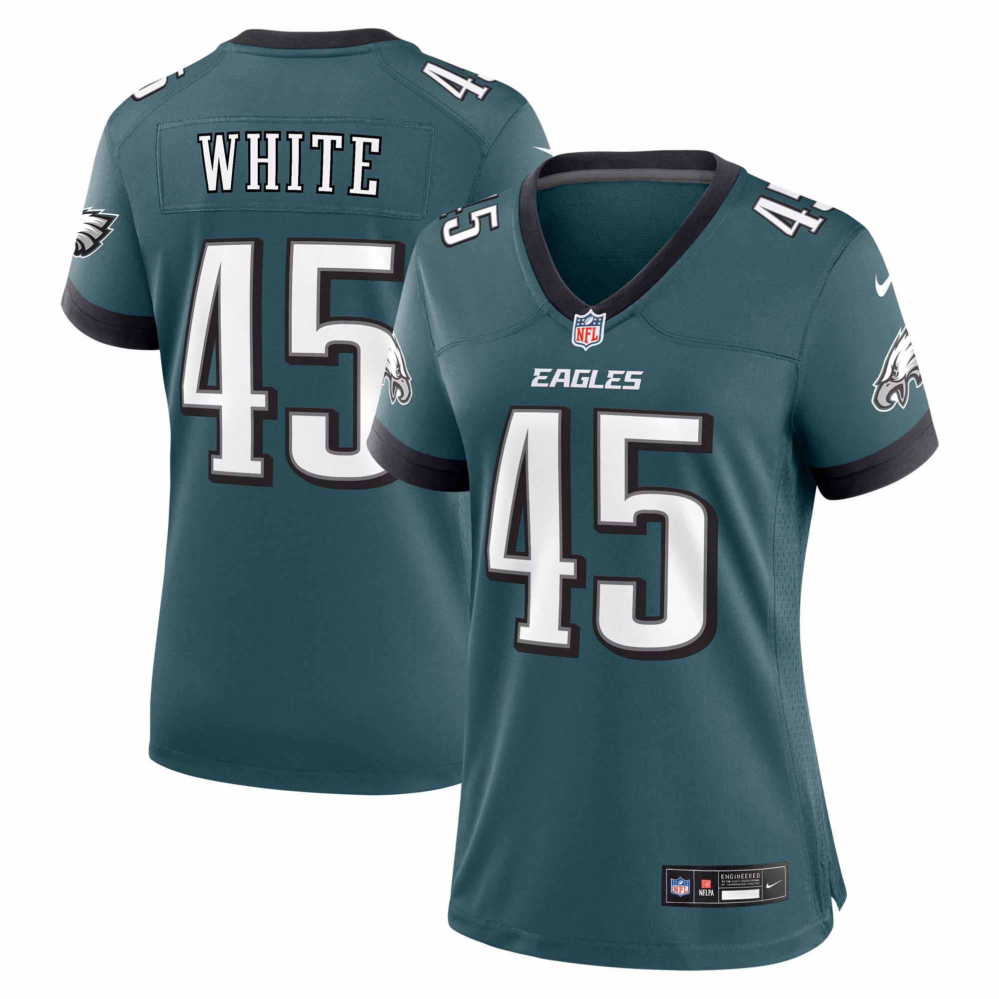 Devin White Philadelphia Eagles Women's  Game Jersey - Midnight Green