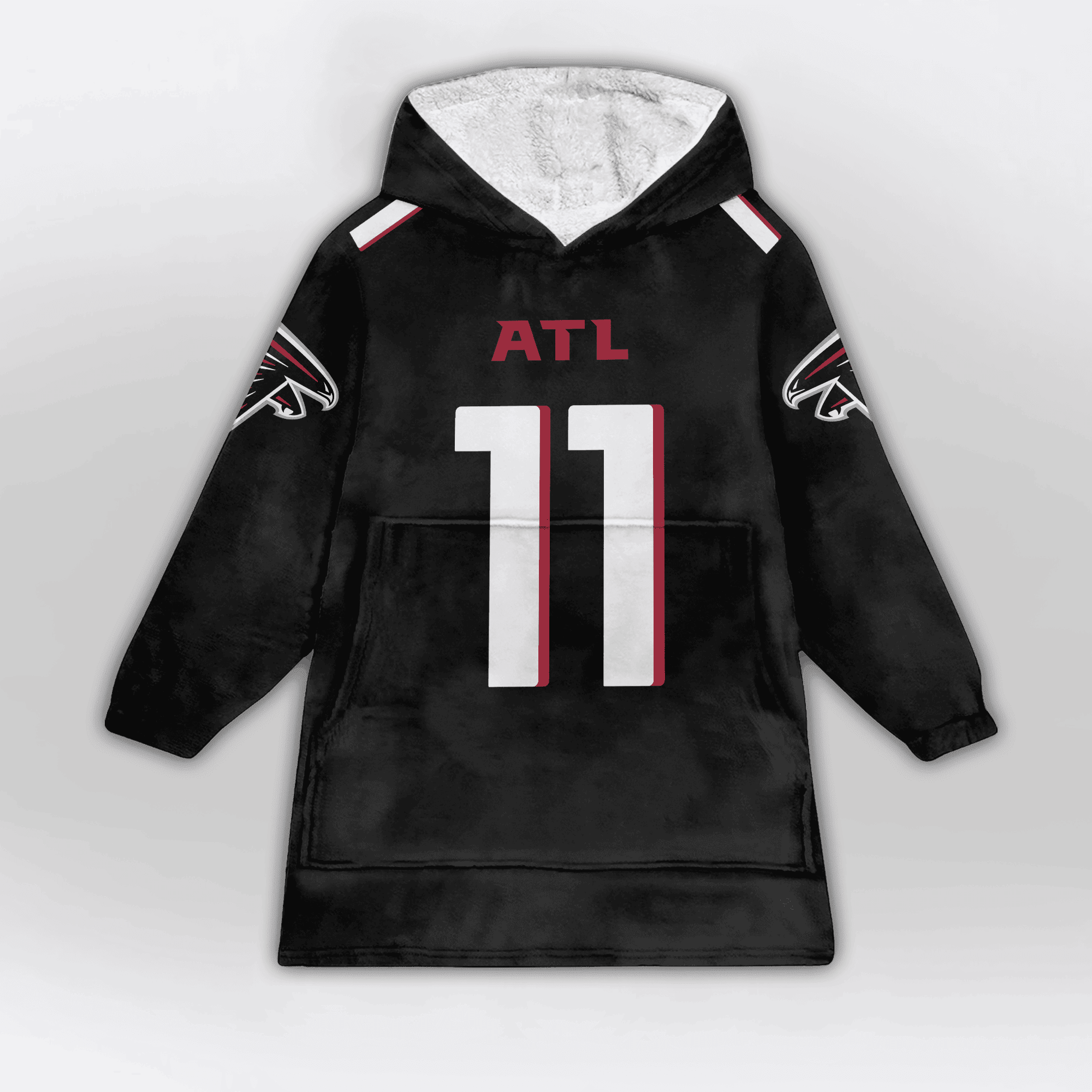 Kid 11 Atlanta Football Unisex Blanket Hoodie