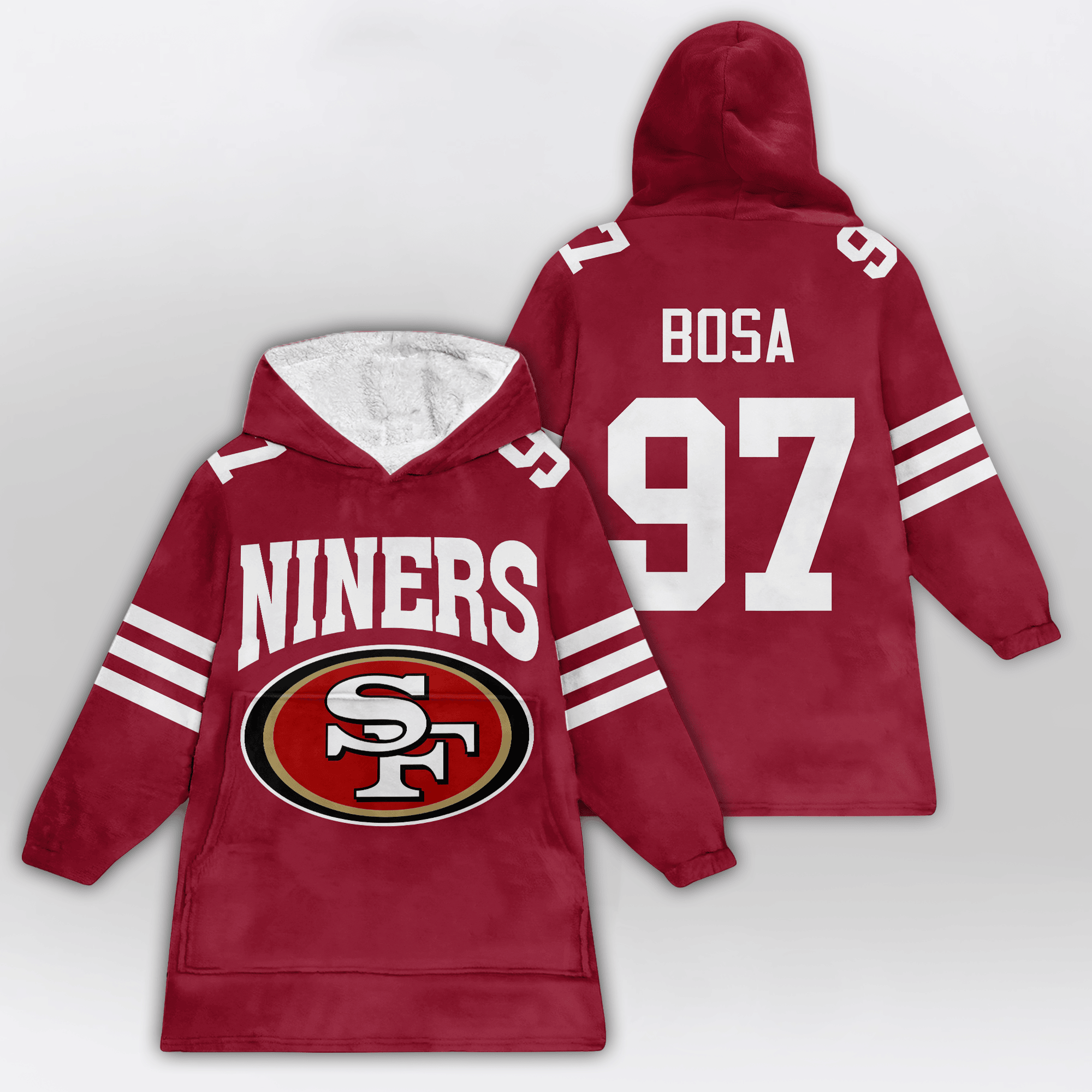 Niners San Francisco 49ers Football Unisex Blanket Hoodie