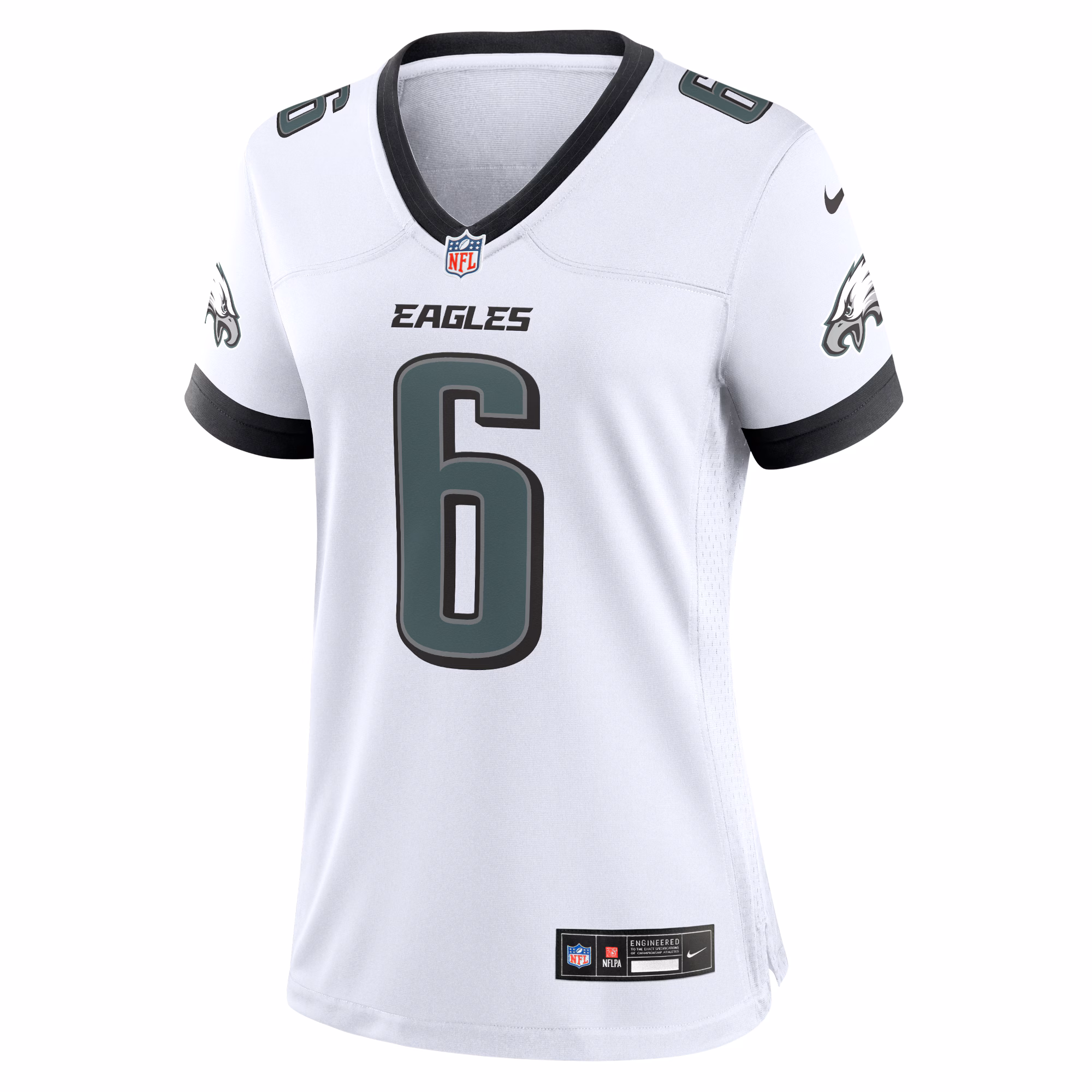 DeVonta Smith Philadelphia Eagles Women's Team Game Jersey - Midnight Green