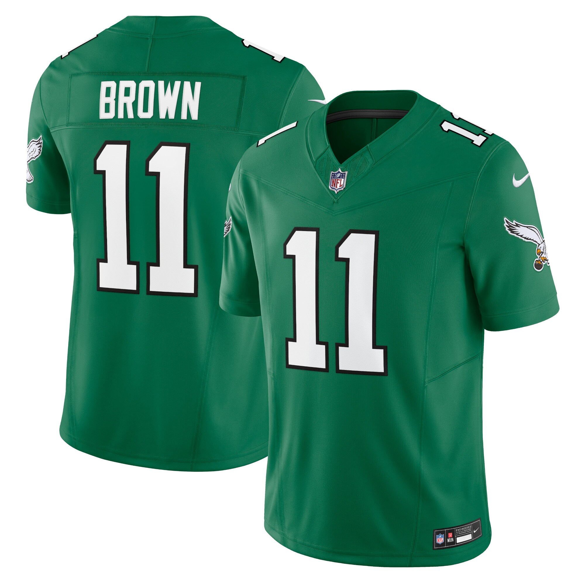 A.J. Brown Philadelphia Eagles #11 Vapor F.U.S.E. Limited Jersey - Kelly Green