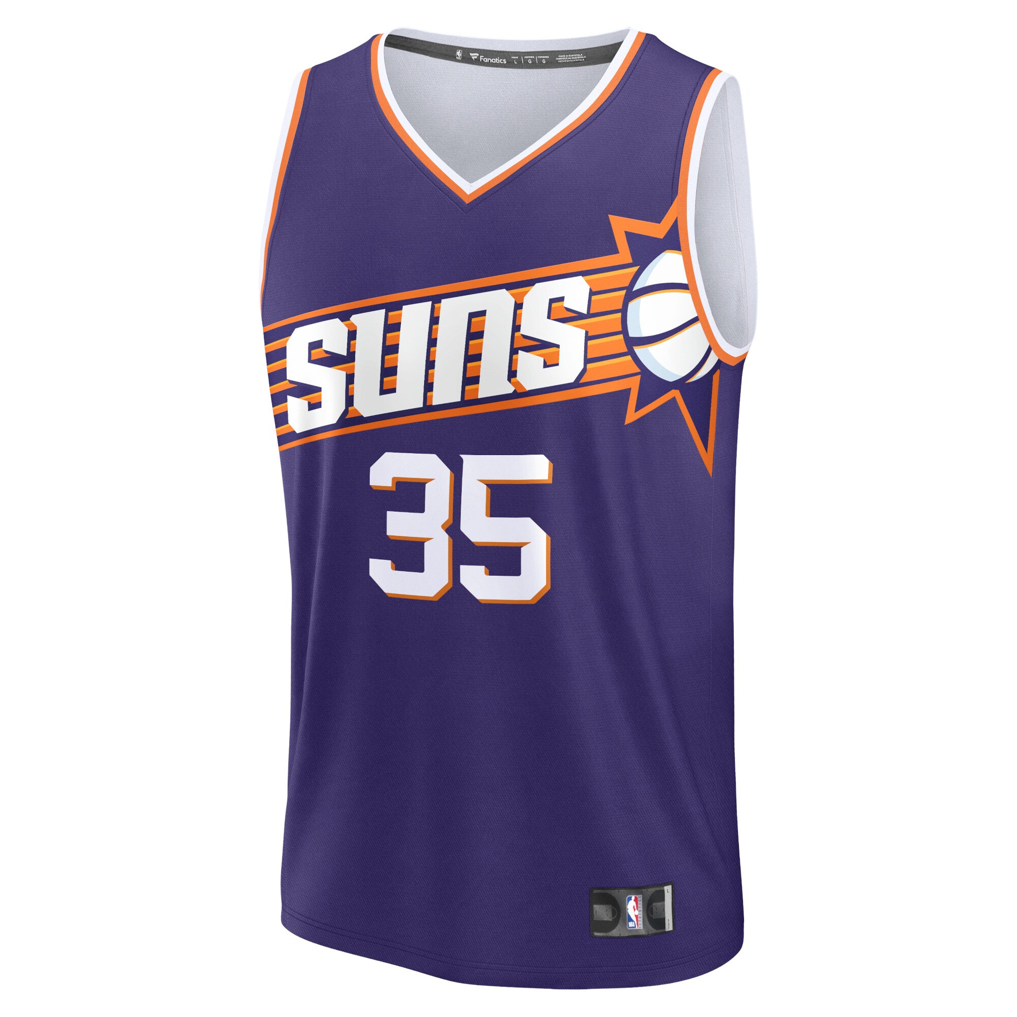 Men's Phoenix Suns Kevin Durant  Purple 2023/24 Fast Break Replica Jersey - Icon Edition