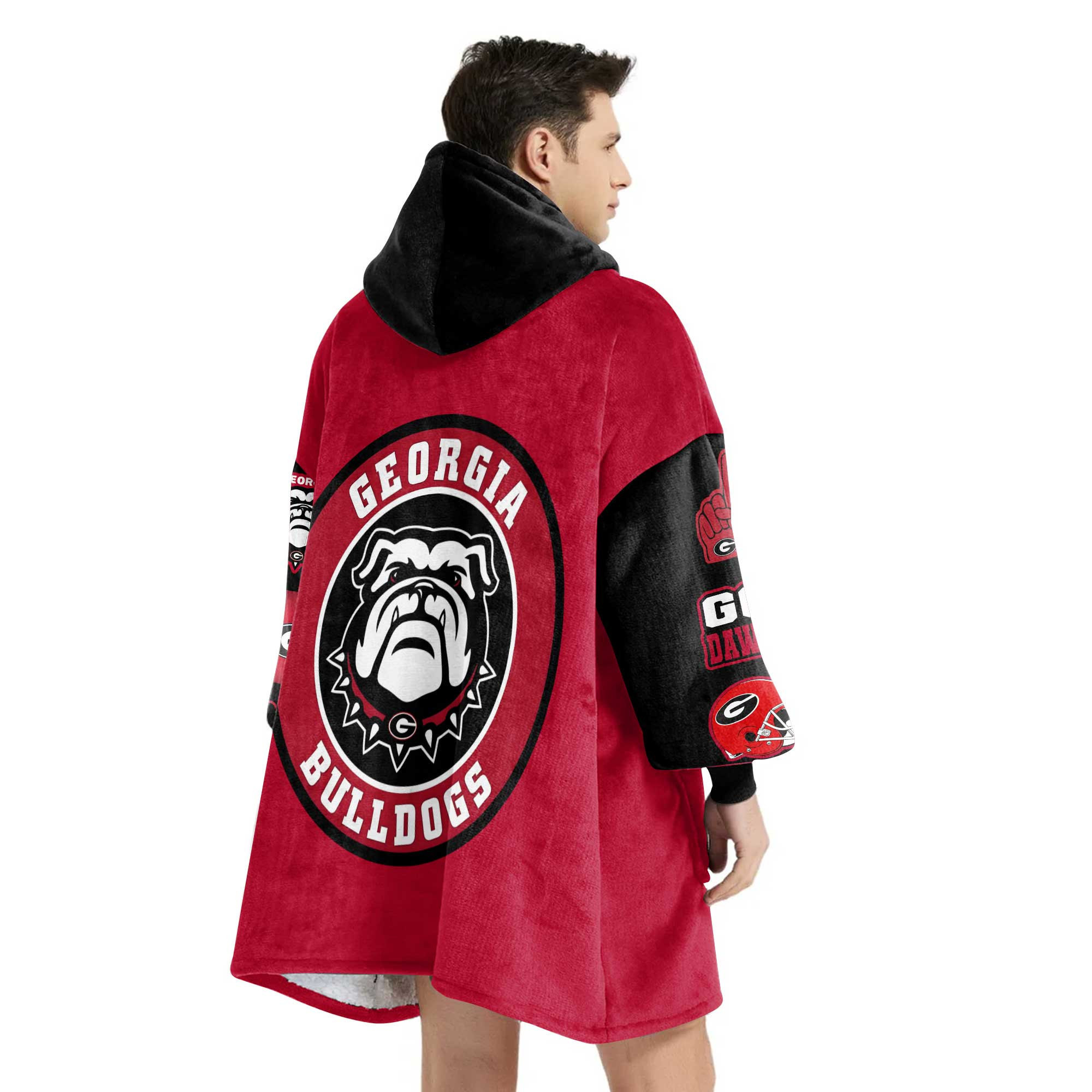 Adult Georgia Football Unisex Blanket Hoodie