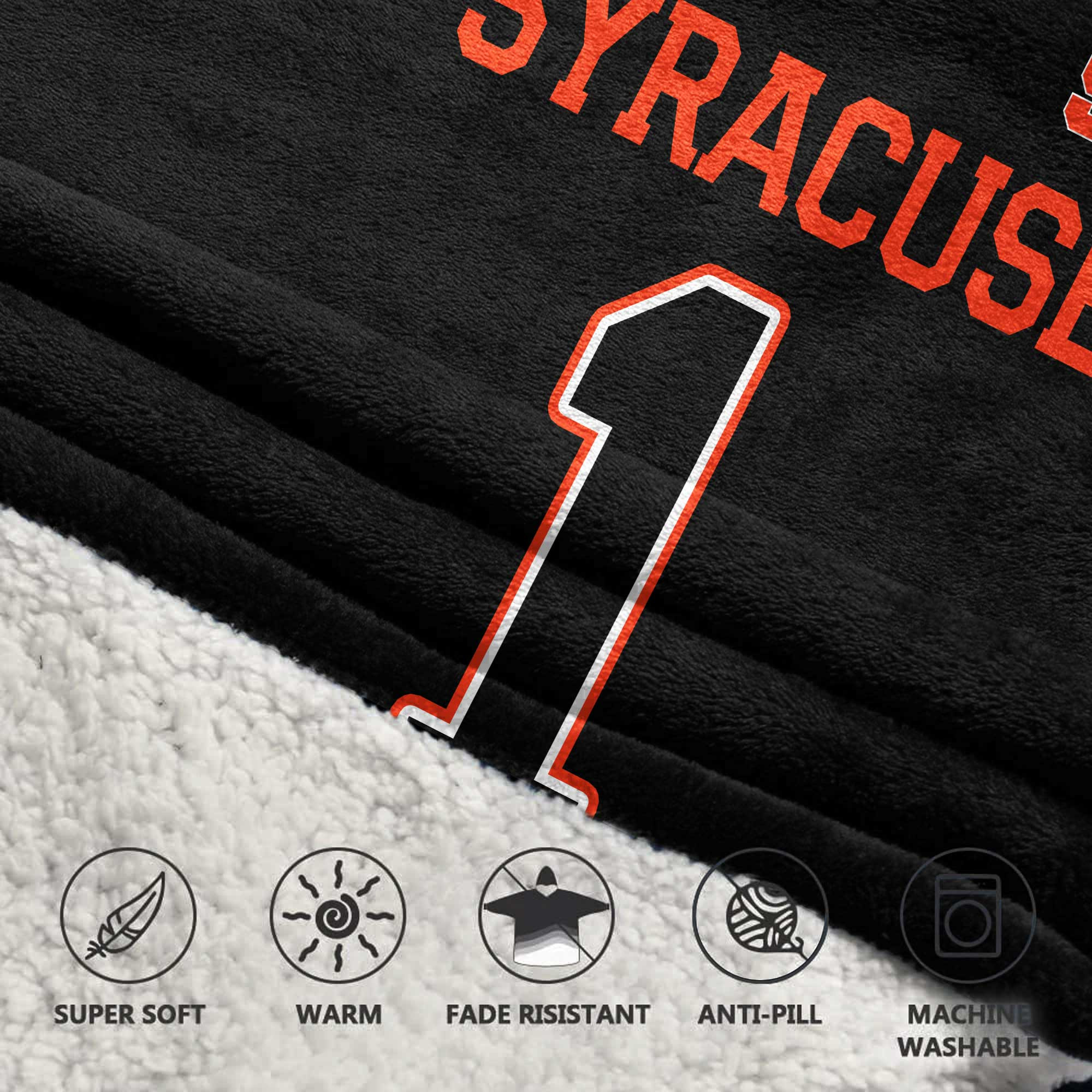 Kid #1 Syracuse Football Unisex Blanket Hoodie