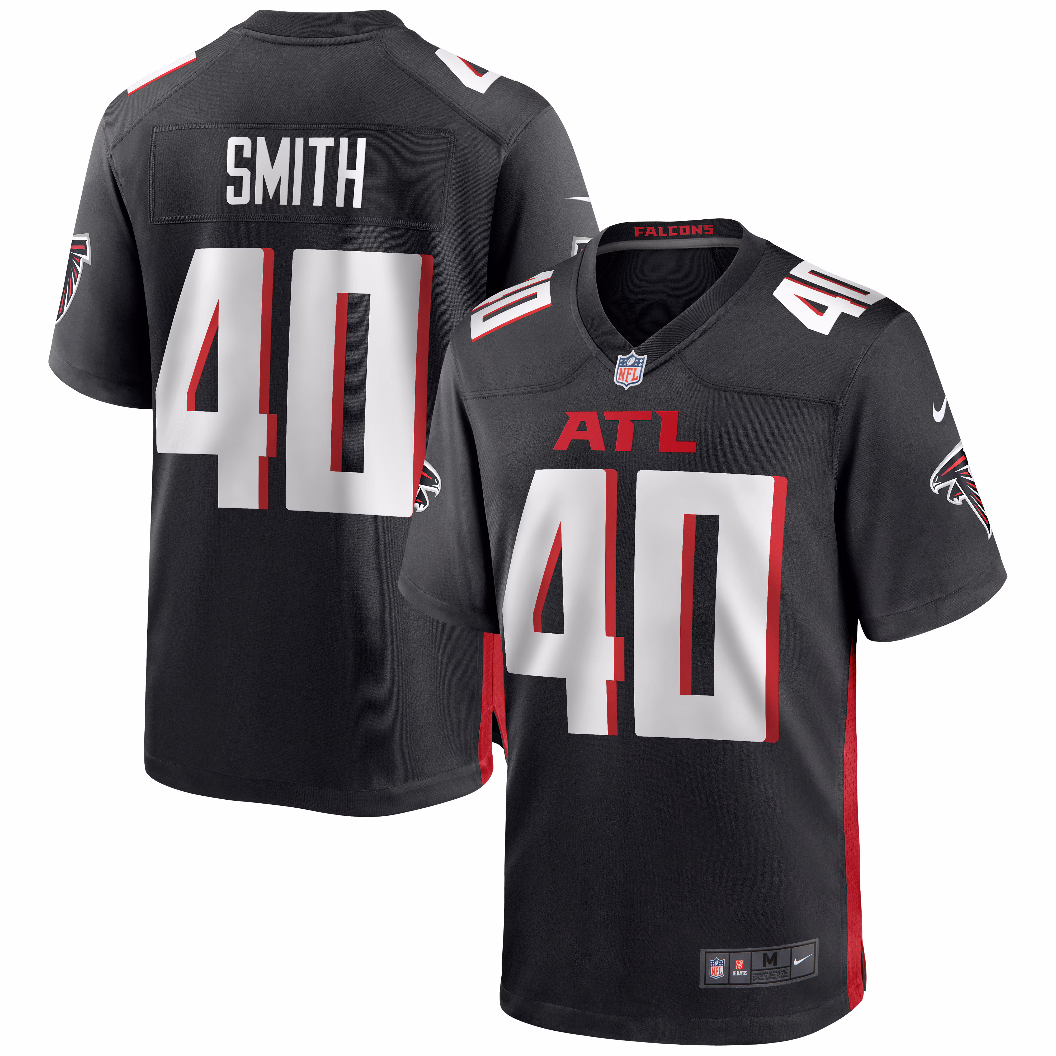 Keith Smith Atlanta Falcons Game Jersey - Black