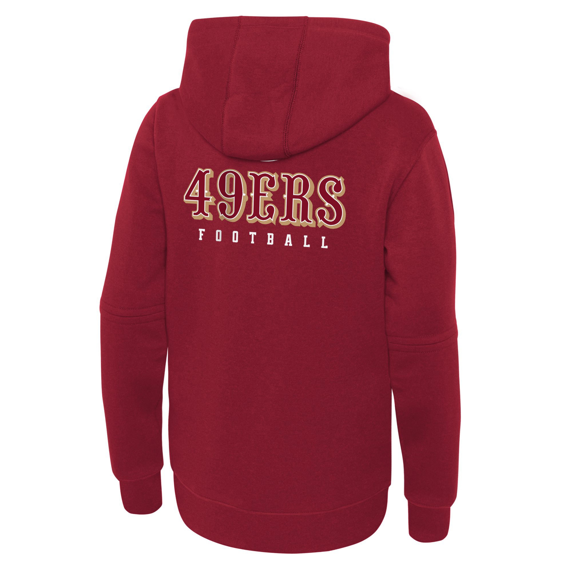 San Francisco 49ers 49ers  Youth 2023 Sideline Club Fleece Pullover Hoodie - Scarlet