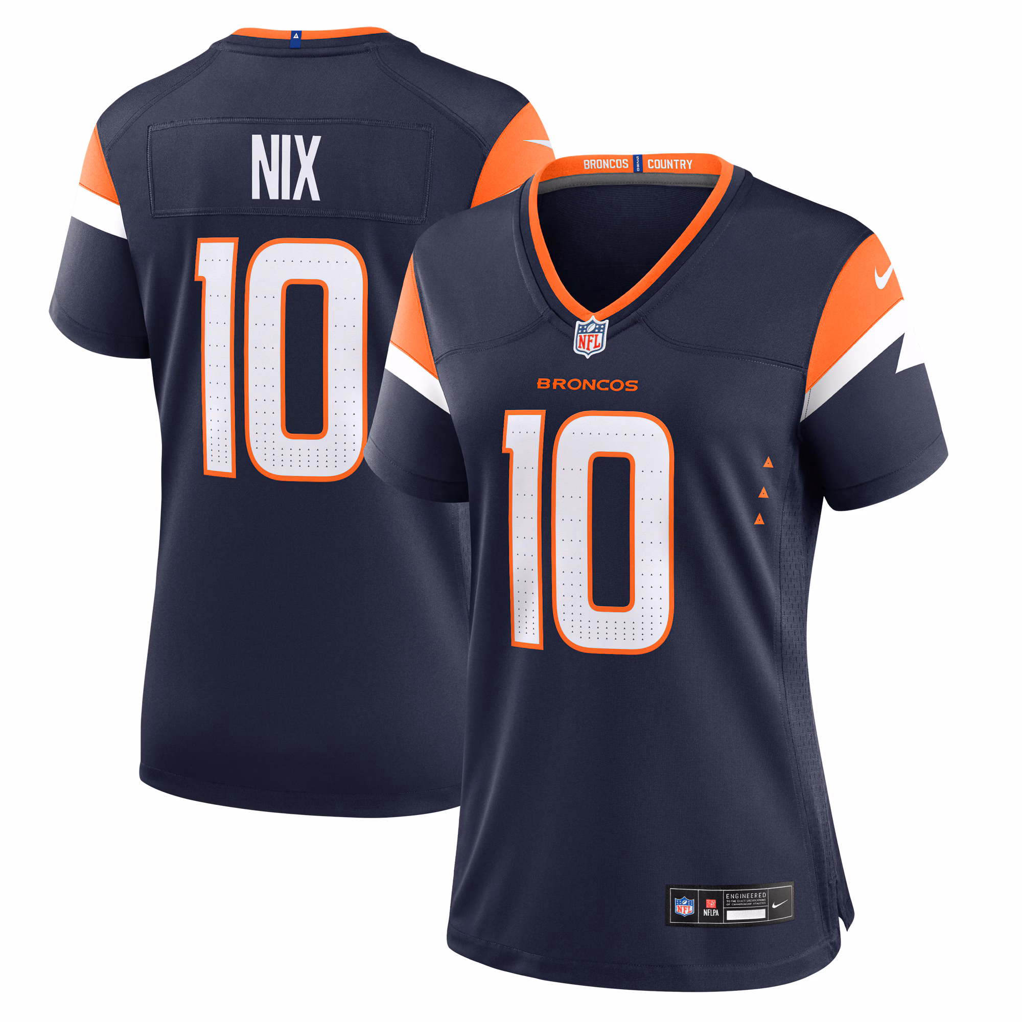 Bo Nix Denver Broncos Women's Game Jersey -  White