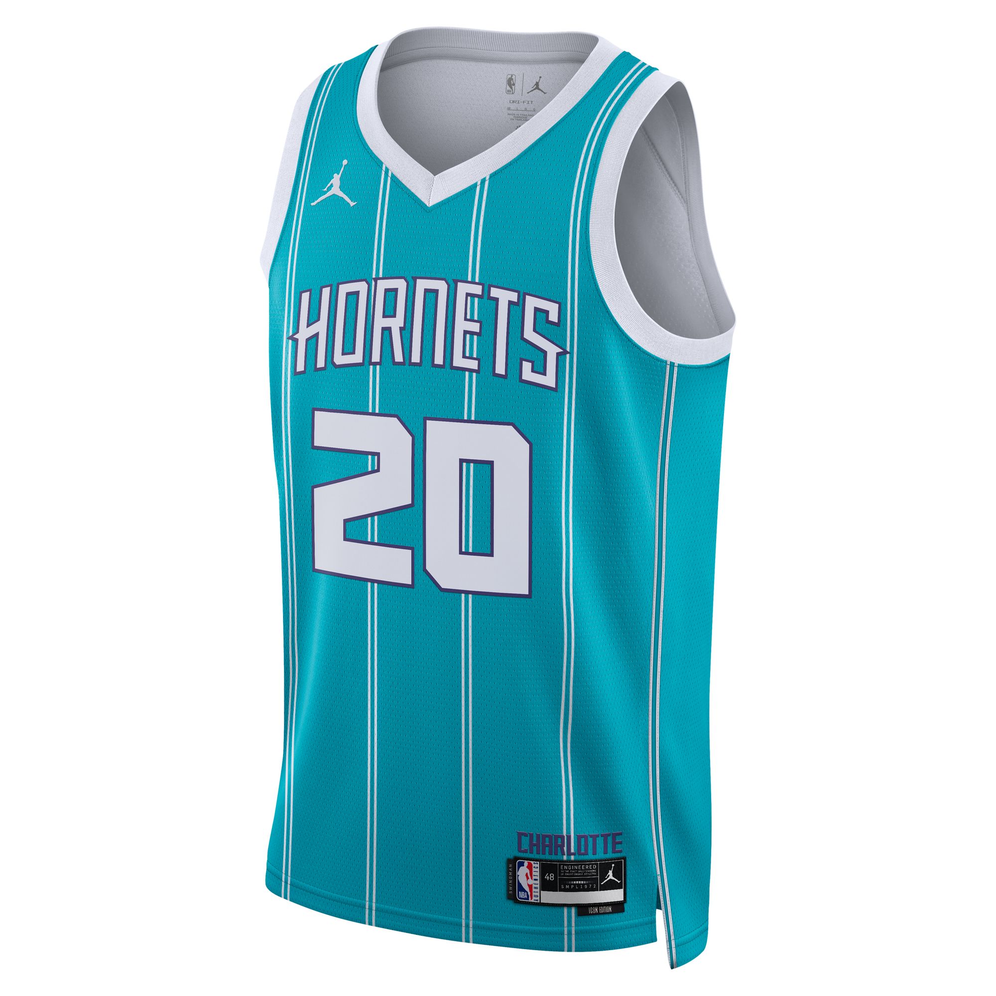 Gordon Hayward Charlotte Hornets  Brand Unisex Swingman Jersey - Icon Edition - Teal