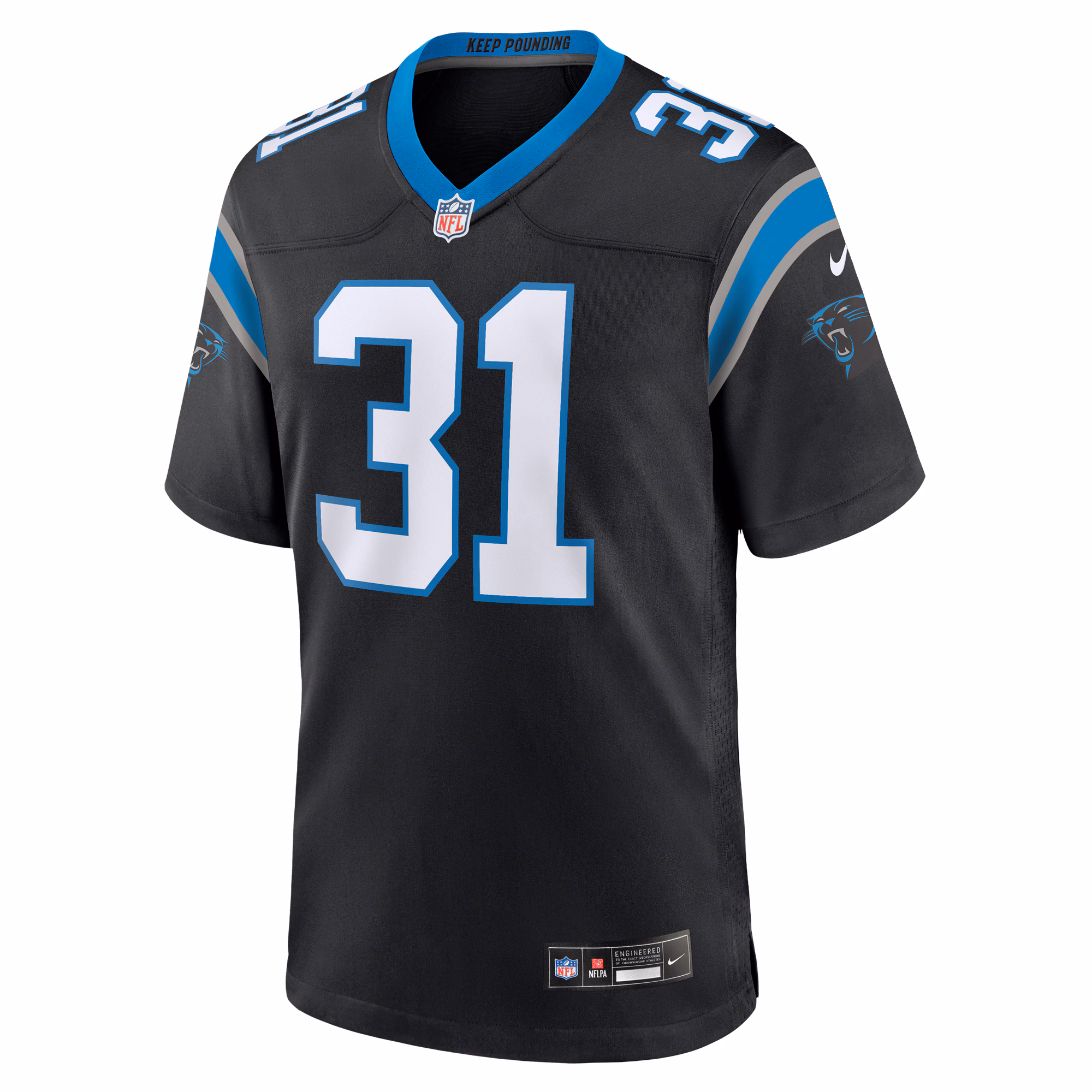Lamar Jackson Carolina Panthers  Game Jersey -  Black